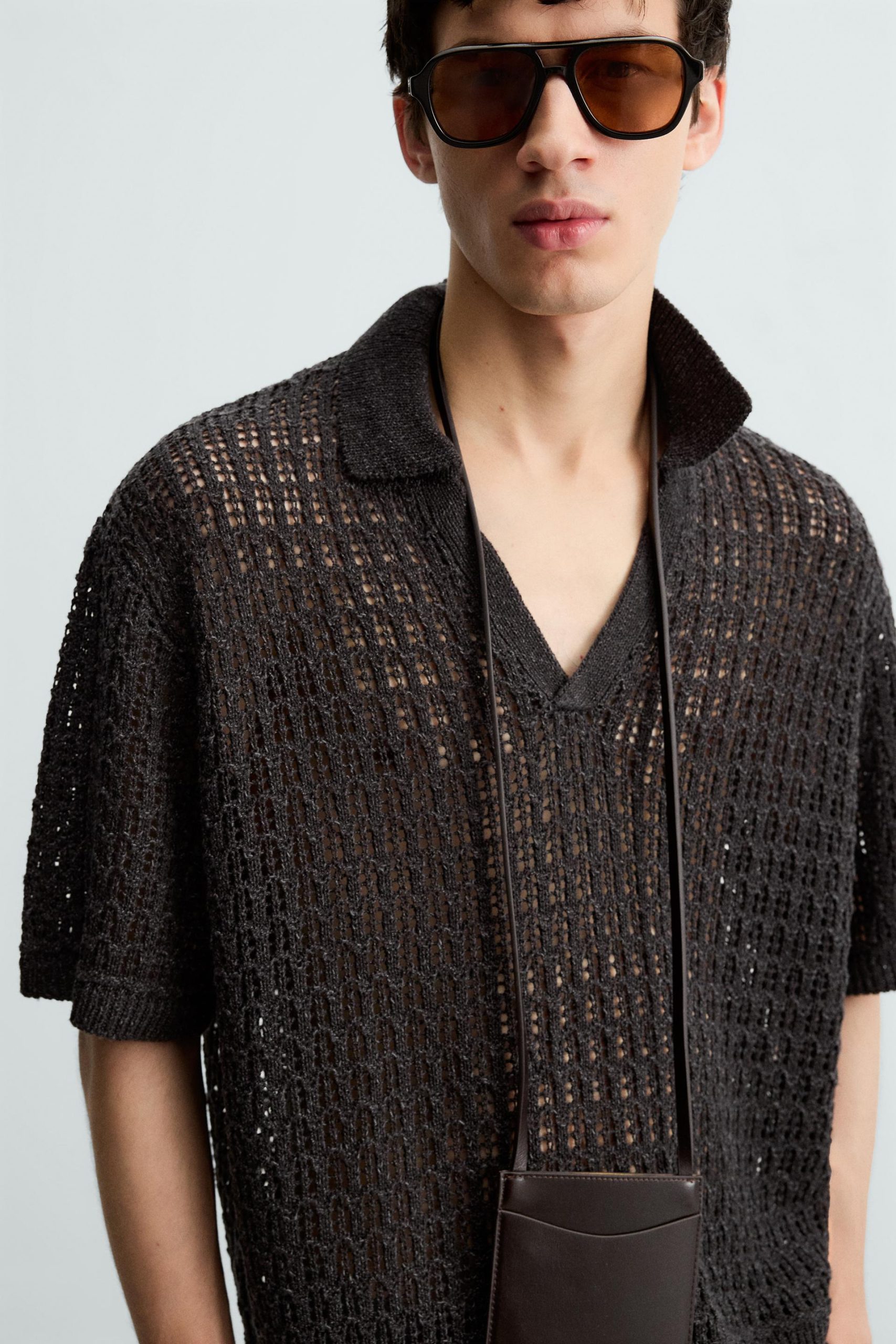 Cutwork Knit Polo Shirt MARO - Ảnh 7