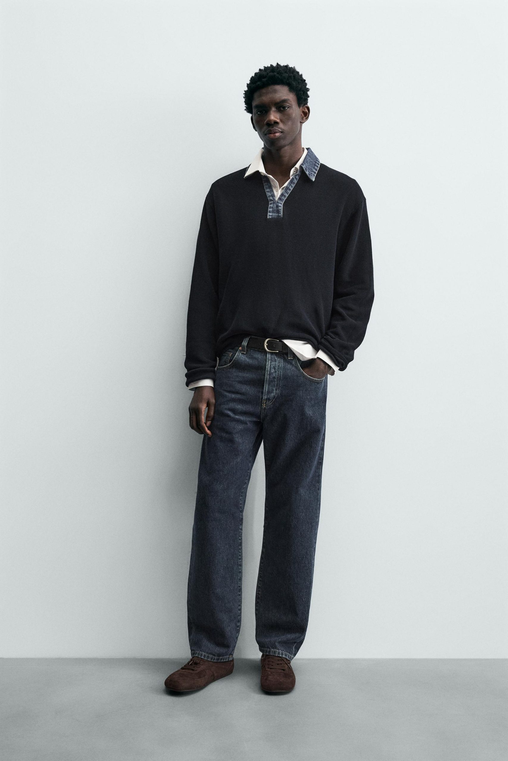 Washed Denim Overshirt MARO - Ảnh 2