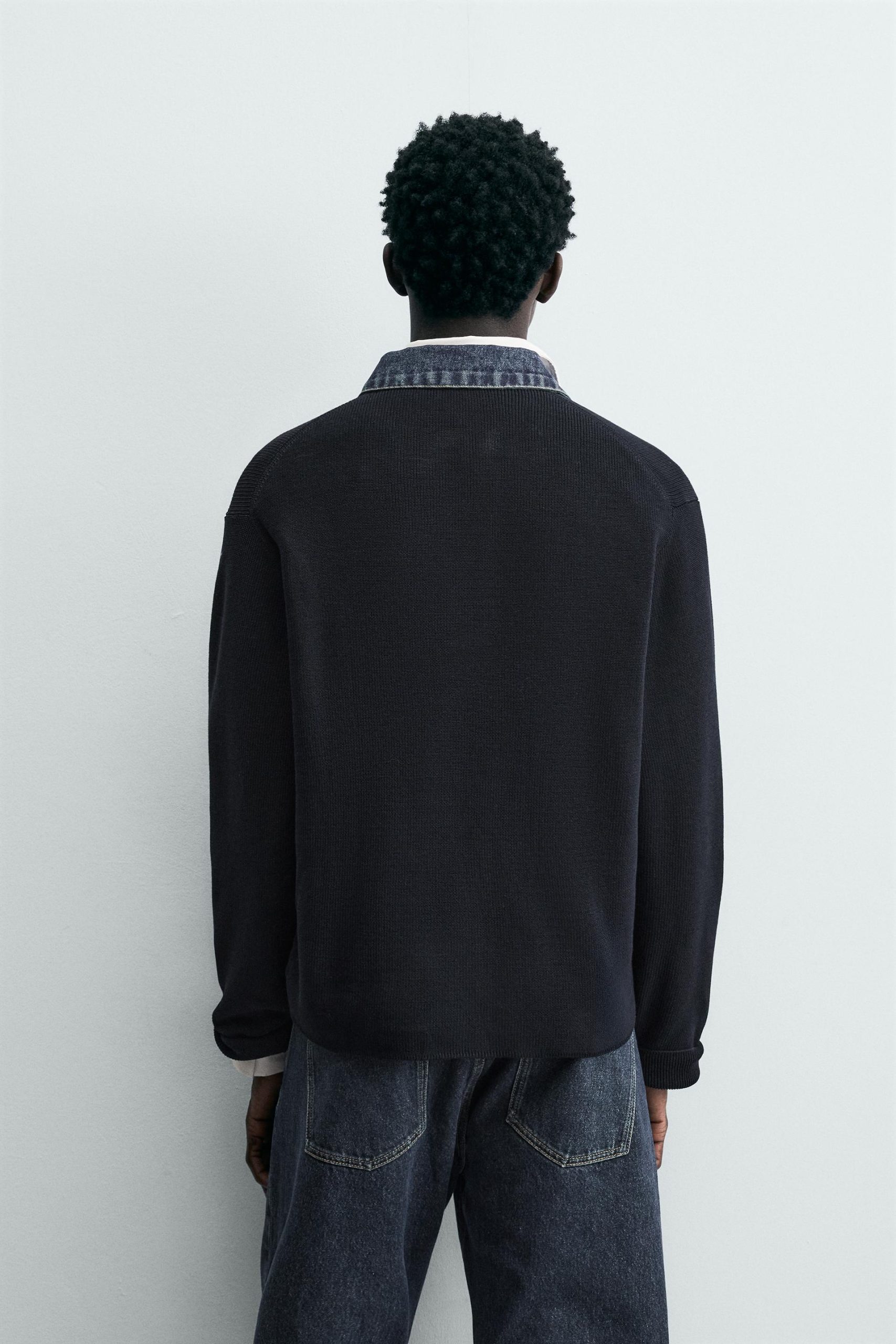 Washed Denim Overshirt MARO - Ảnh 4