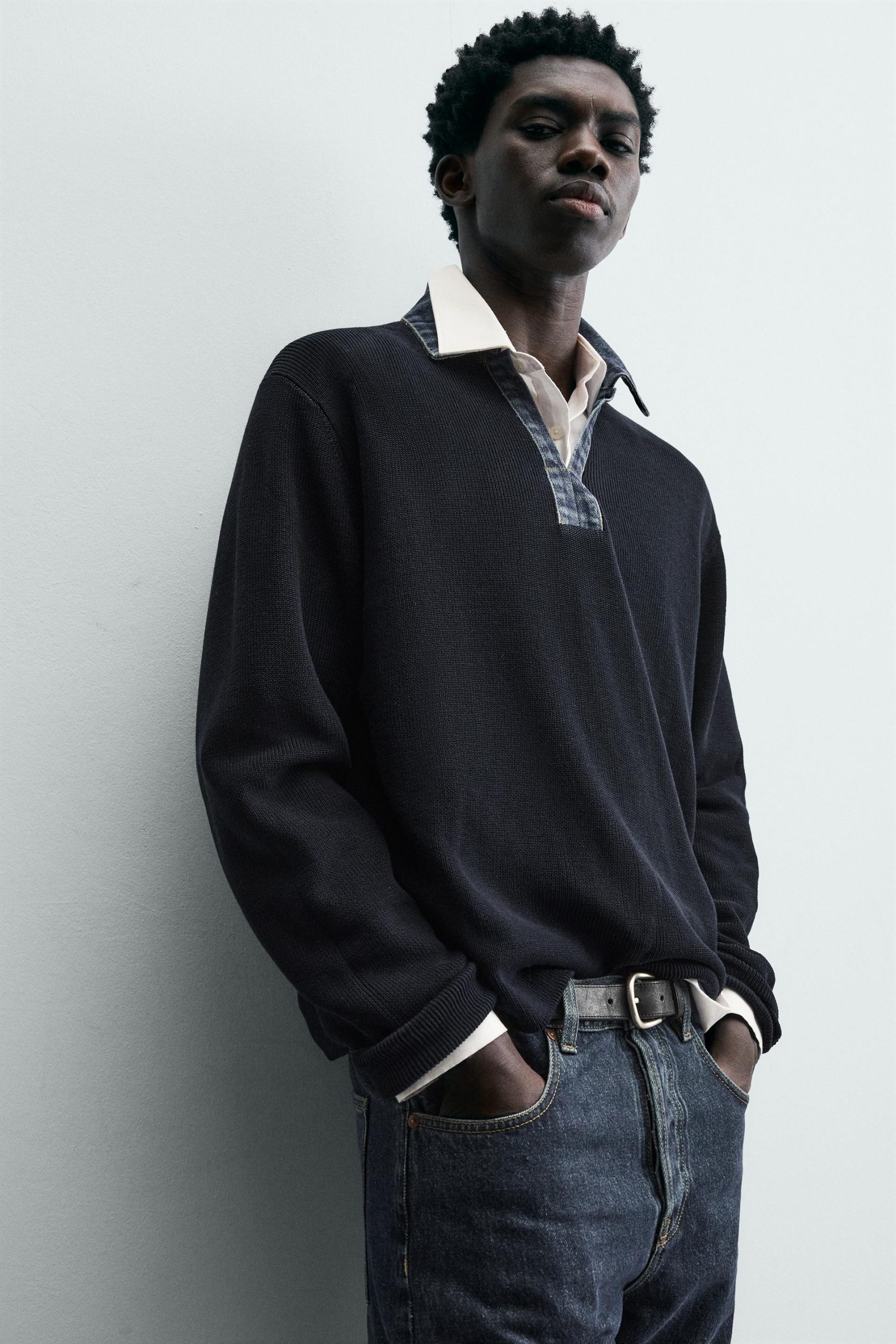 Washed Denim Overshirt MARO - Ảnh 6