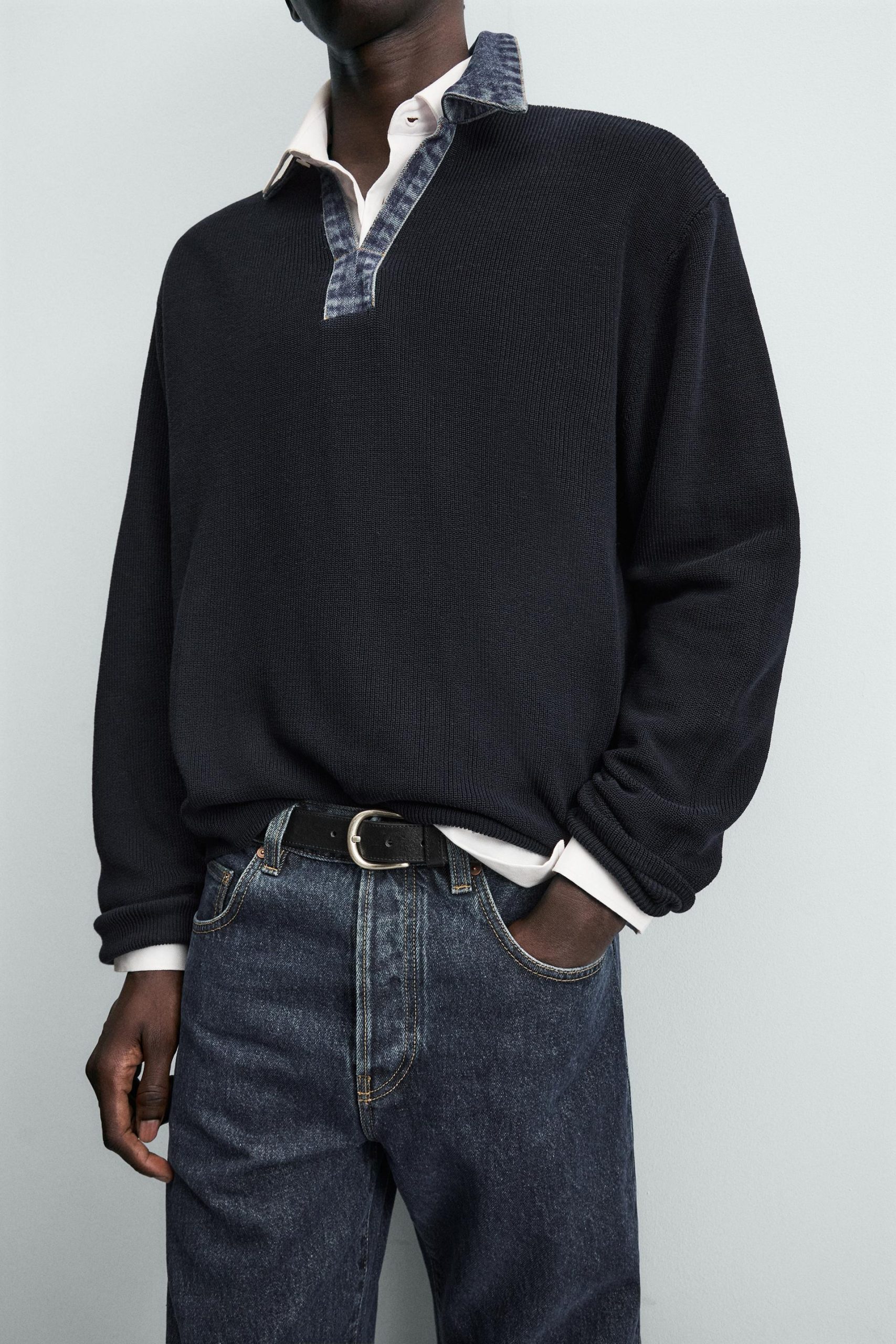 Washed Denim Overshirt MARO - Ảnh 8