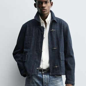 Denim Fireman Clasp Jacket MARO