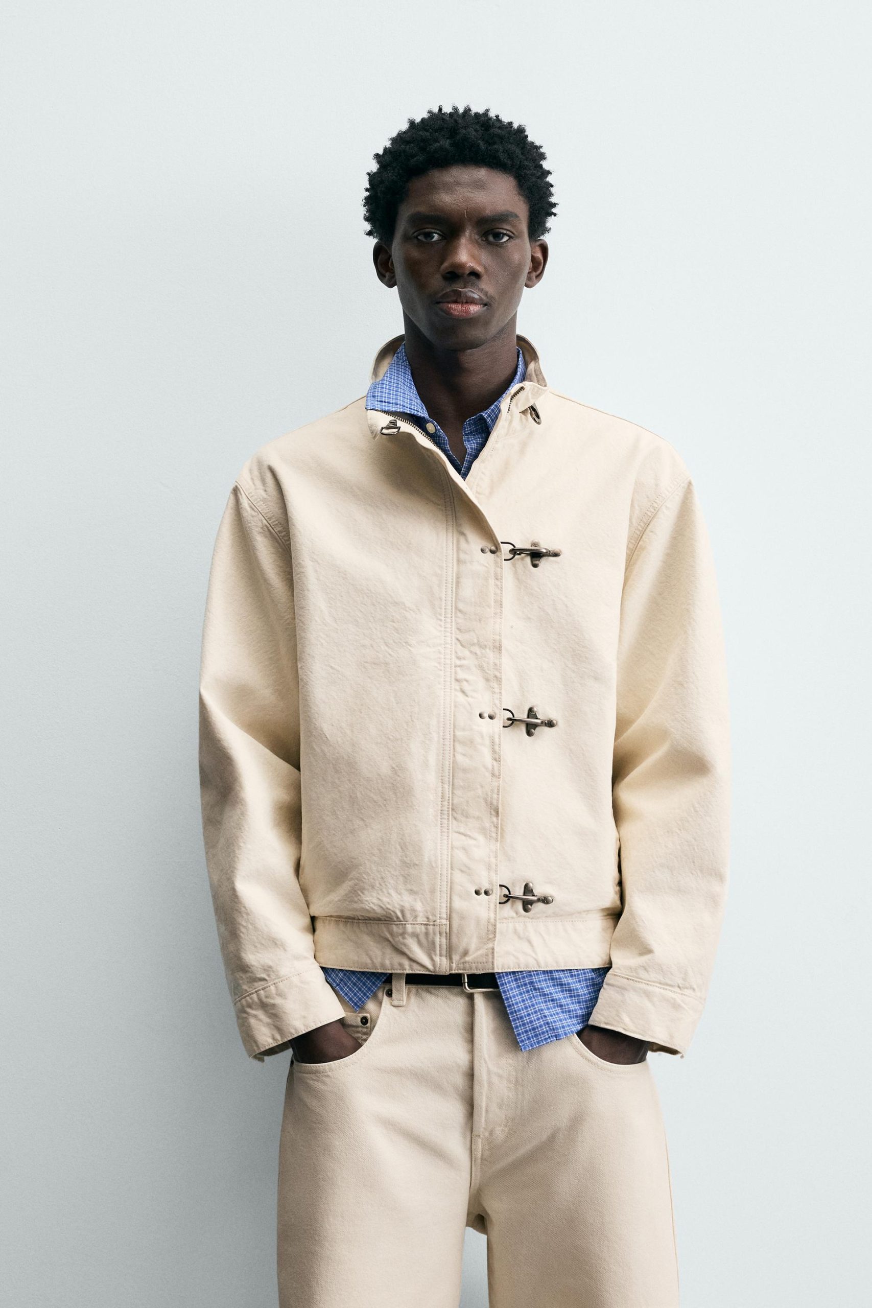 Denim Jacket With Fireman Clasp MARO