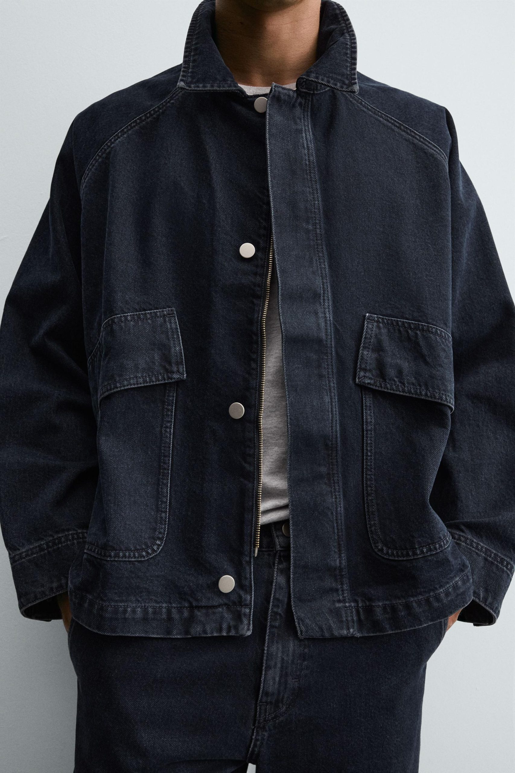 Denim Jacket With Pockets MARO - Ảnh 6
