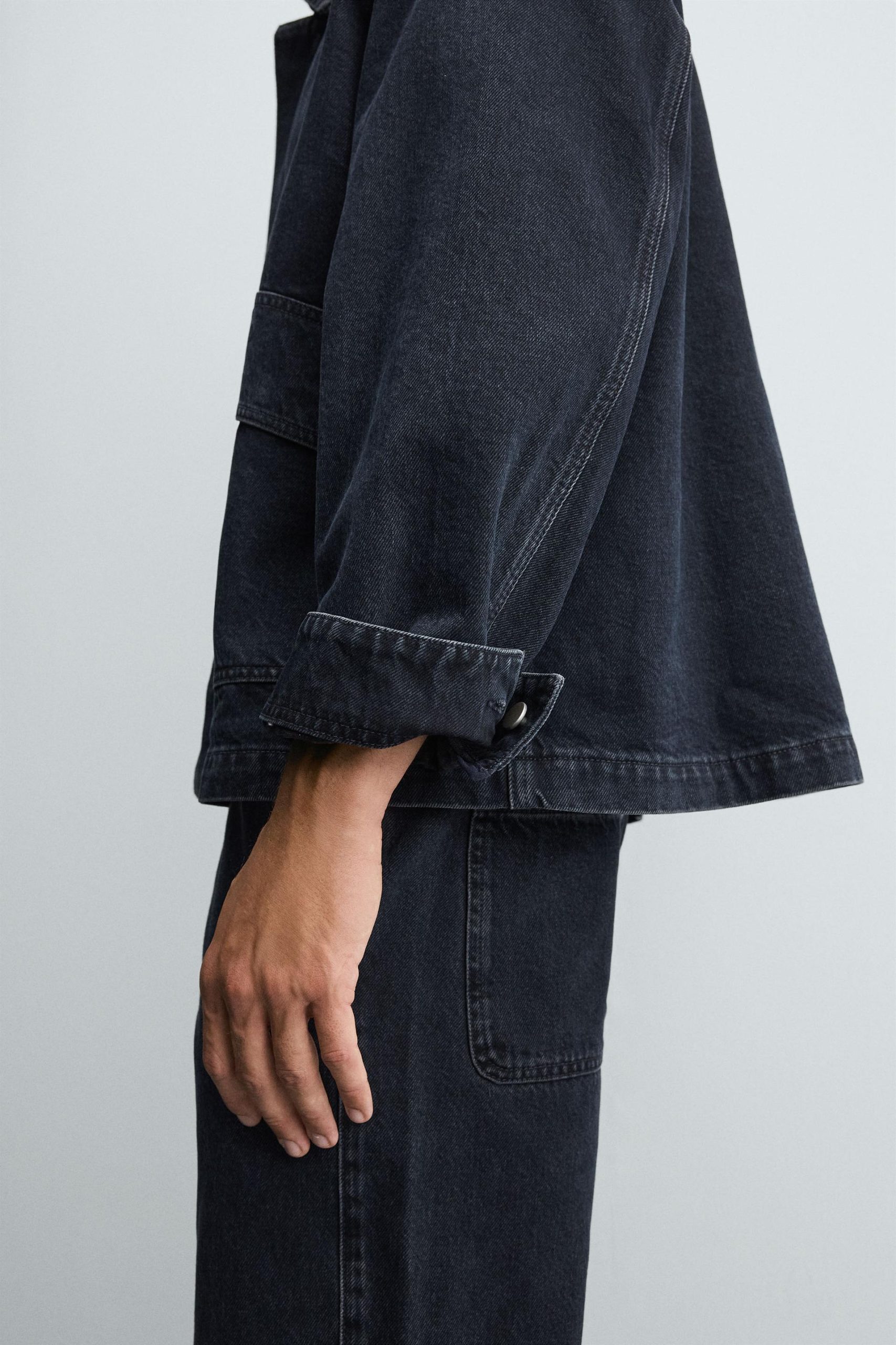 Denim Jacket With Pockets MARO - Ảnh 8