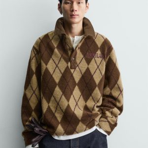 DIAMOND JACQUARD TEXTURED POLO SHIRT MARO
