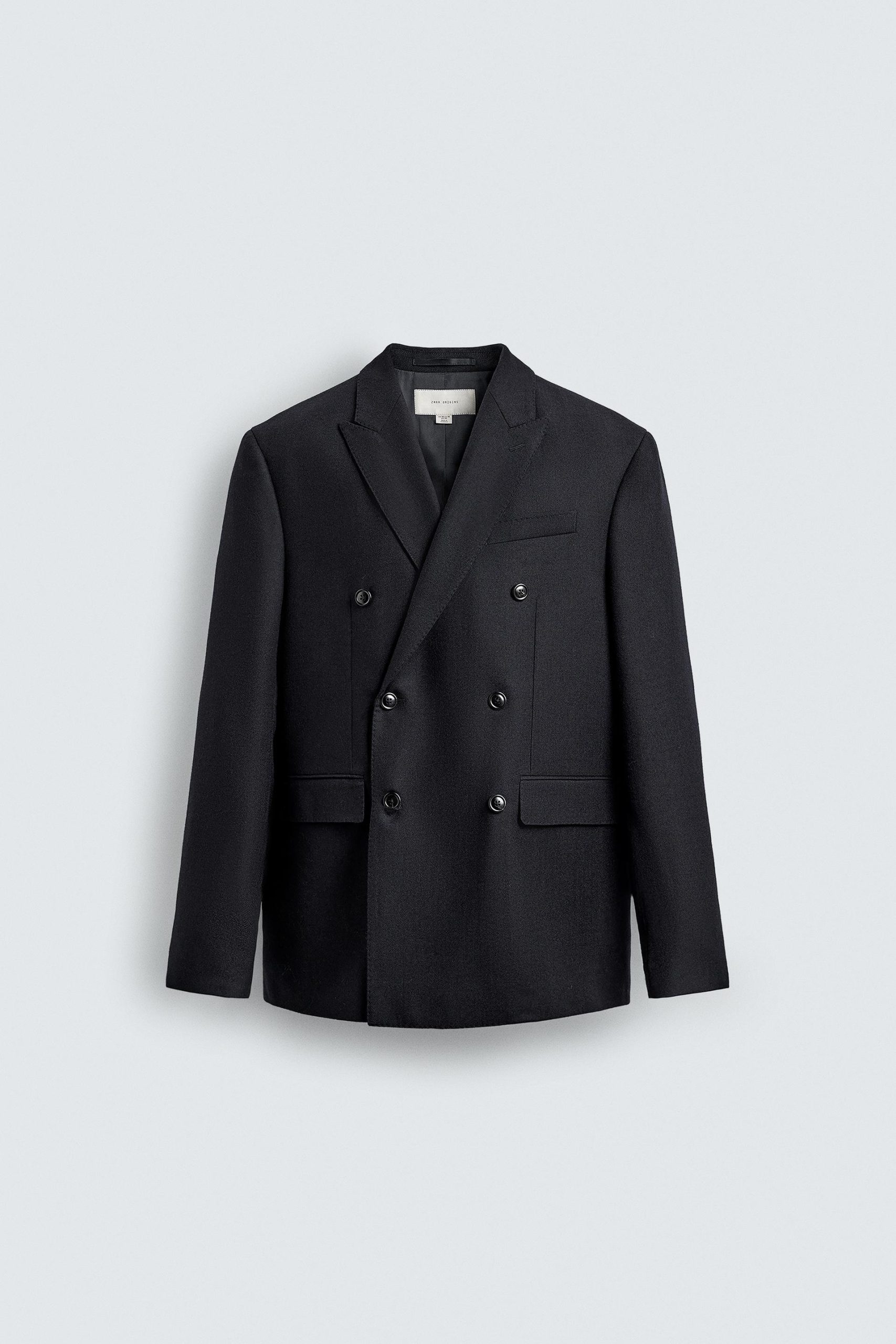Double-Breasted Flannel Wool Blazer MARO - Ảnh 8