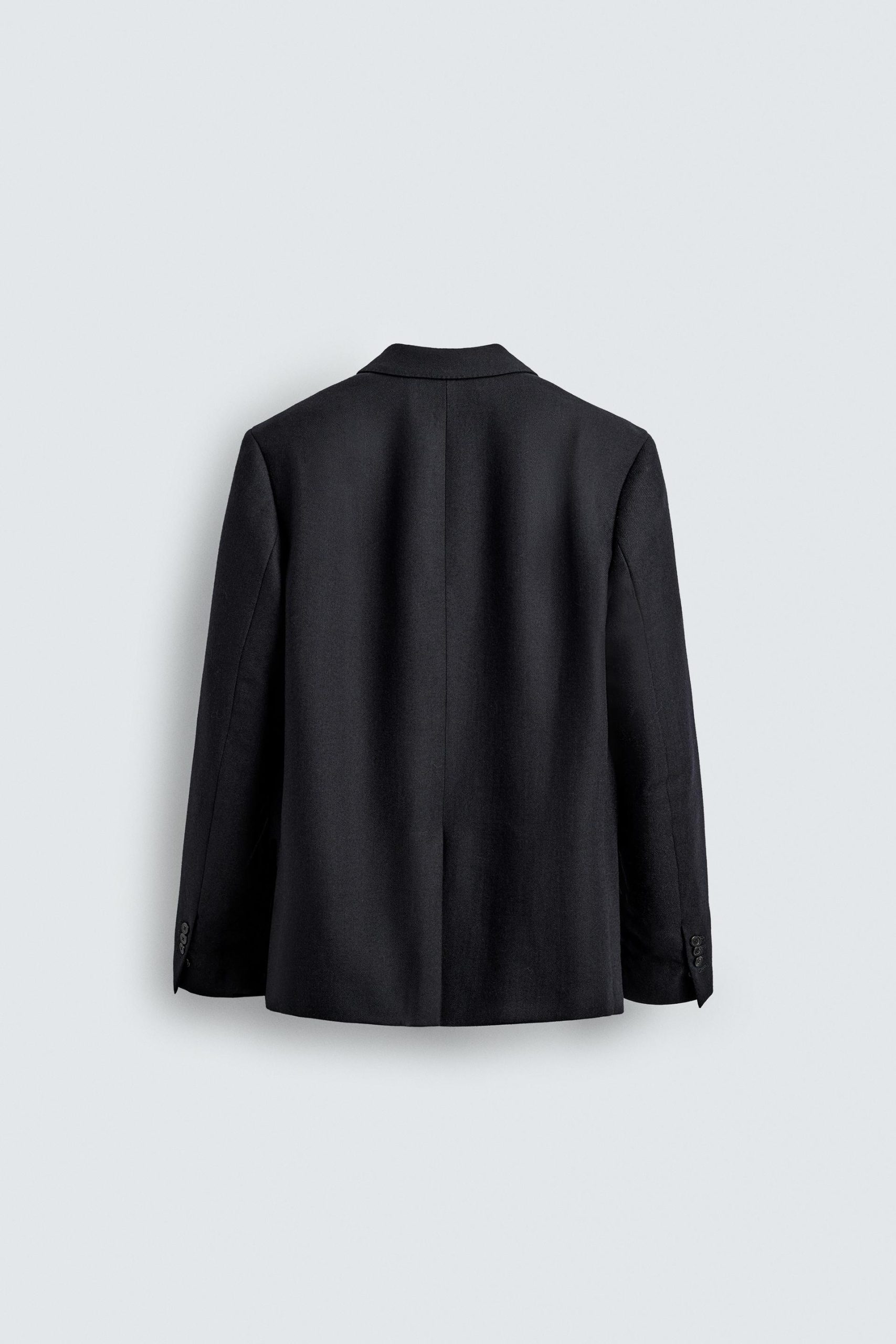 Double-Breasted Flannel Wool Blazer MARO - Ảnh 9