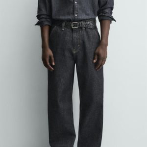 Embroidered Heart Denim Chino Trousers MARO