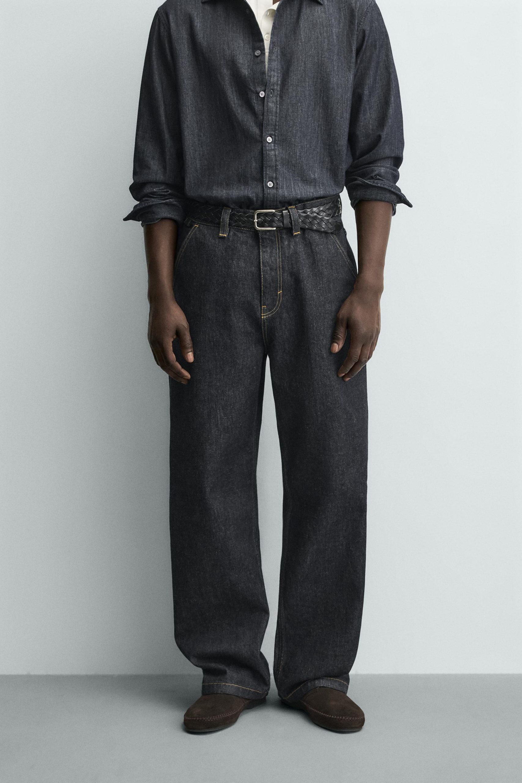 Embroidered Heart Denim Chino Trousers MARO