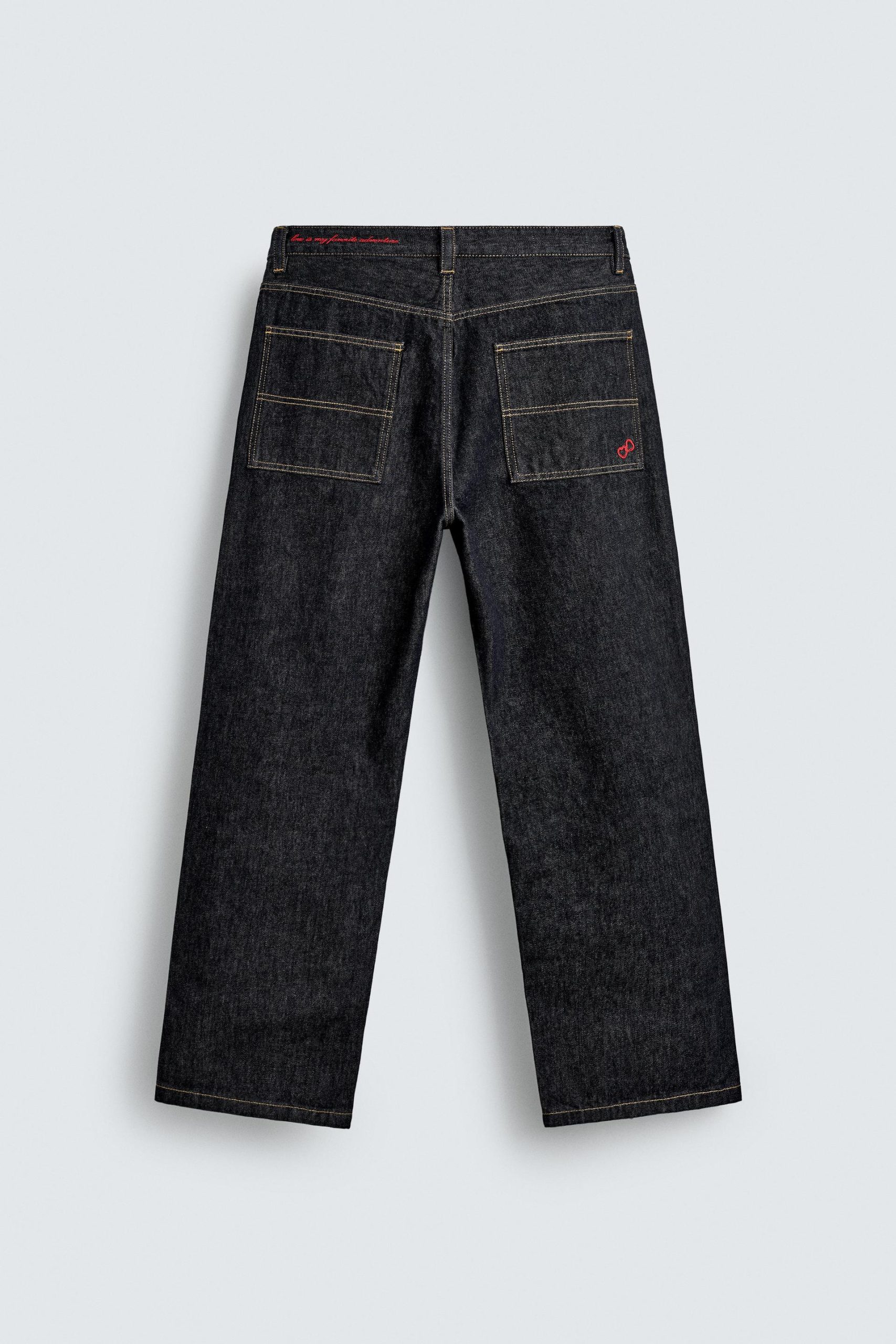 Embroidered Heart Denim Chino Trousers MARO - Ảnh 2