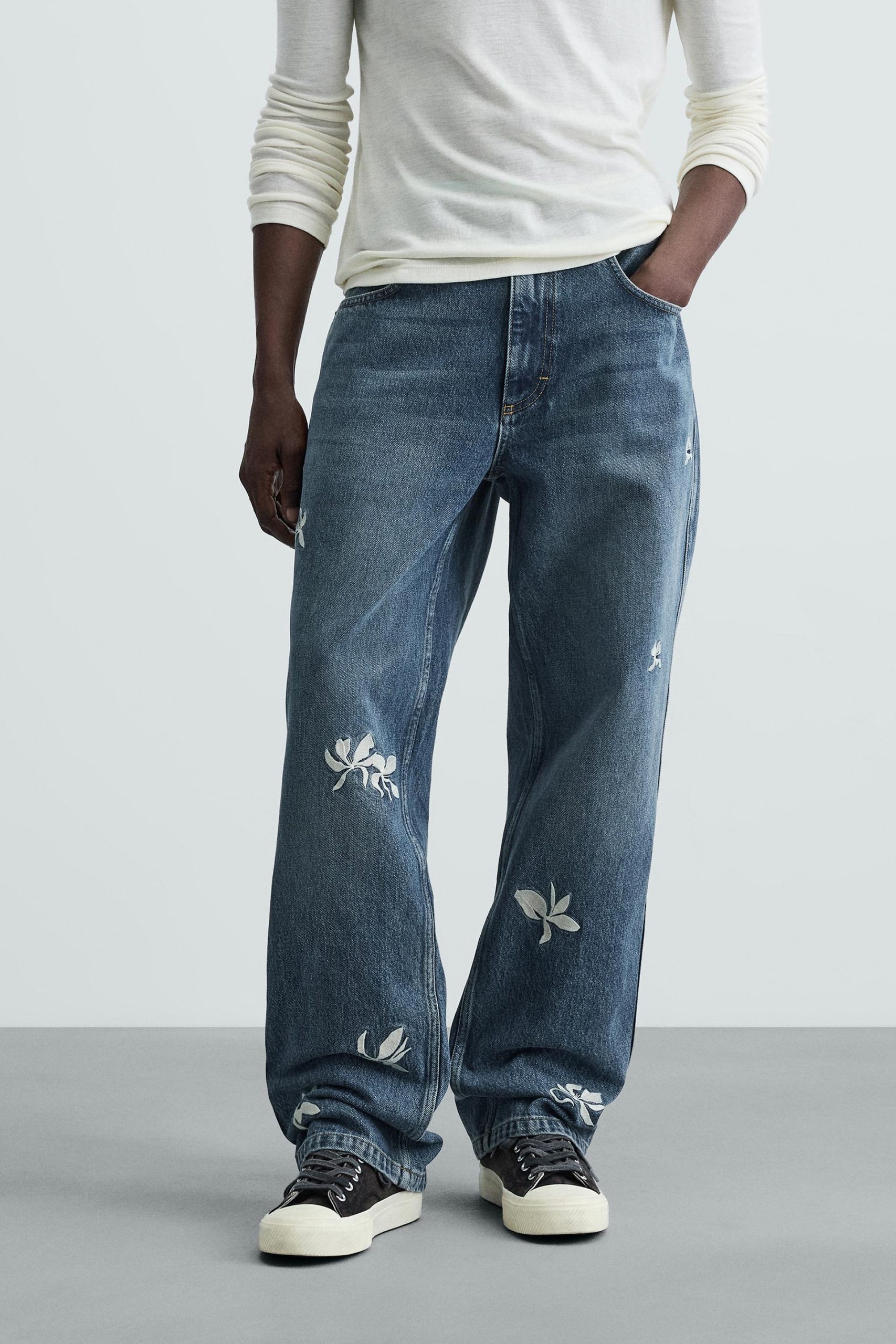 EMBROIDERED RELAXED FIT JEANS MARO