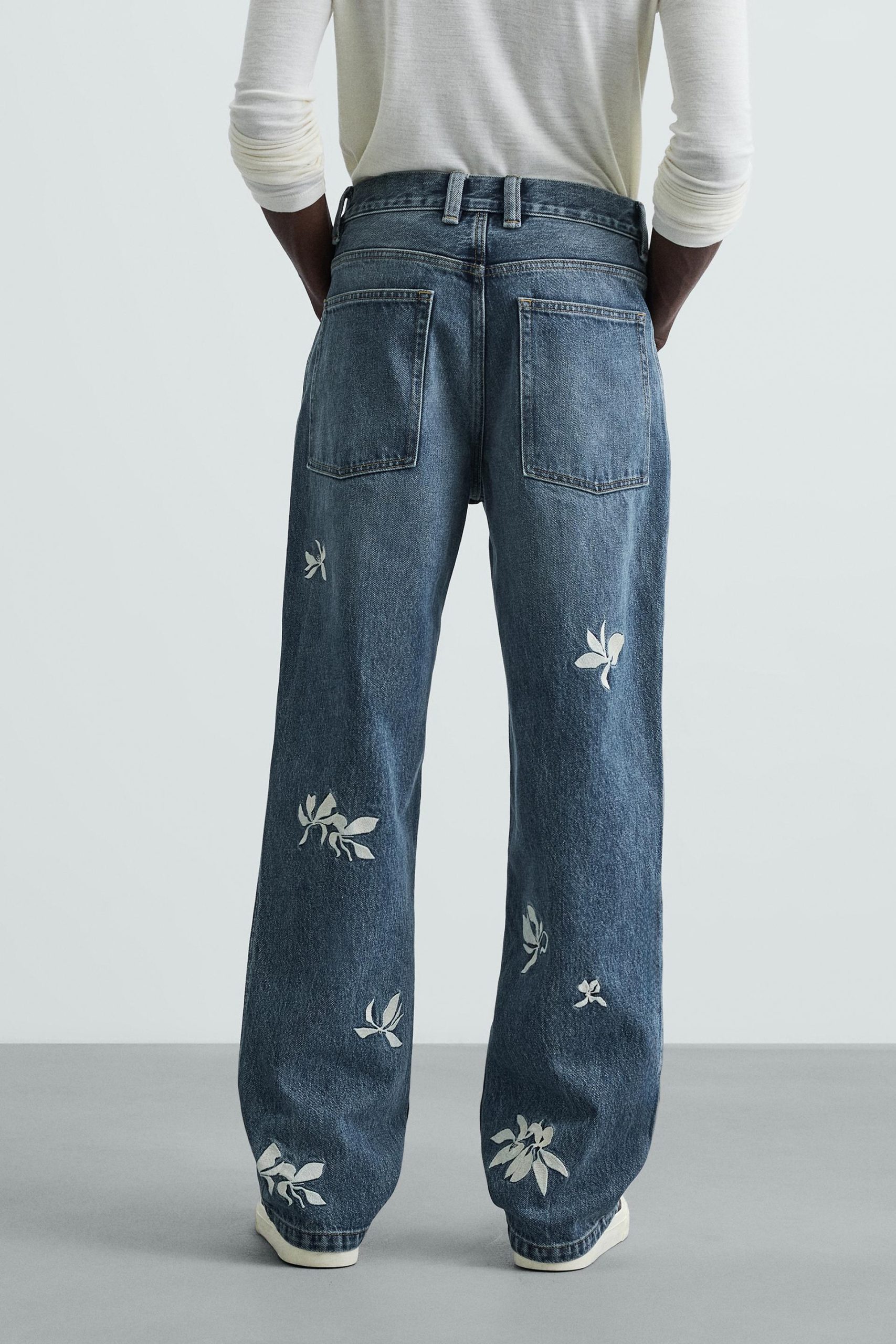 EMBROIDERED RELAXED FIT JEANS MARO - Ảnh 9