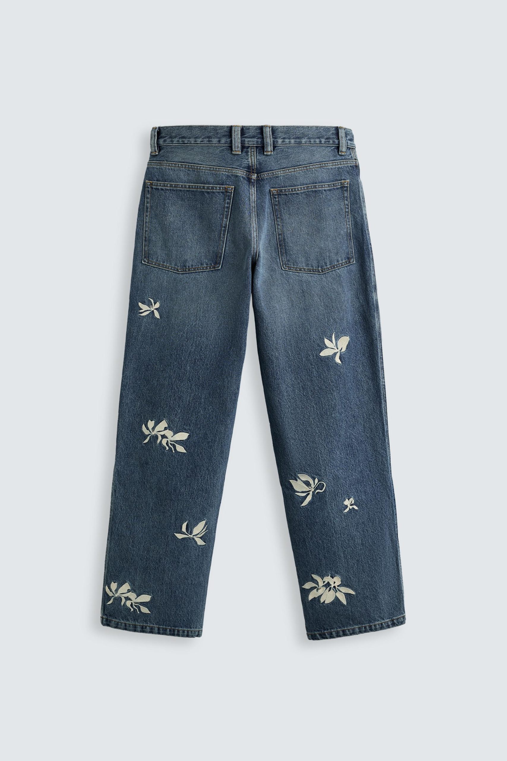 EMBROIDERED RELAXED FIT JEANS MARO - Ảnh 4