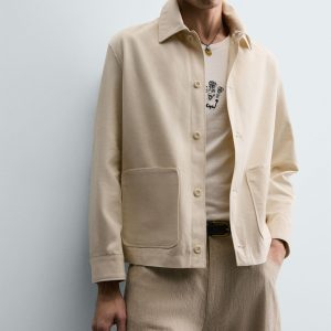 FILIPE JARDIM X ZARA CONTRAST PATCH OVERSHIRT MARO