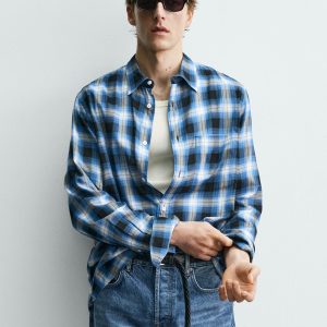 FLOWING CHECK SHIRT AARON LEVINE X ZARA MARO