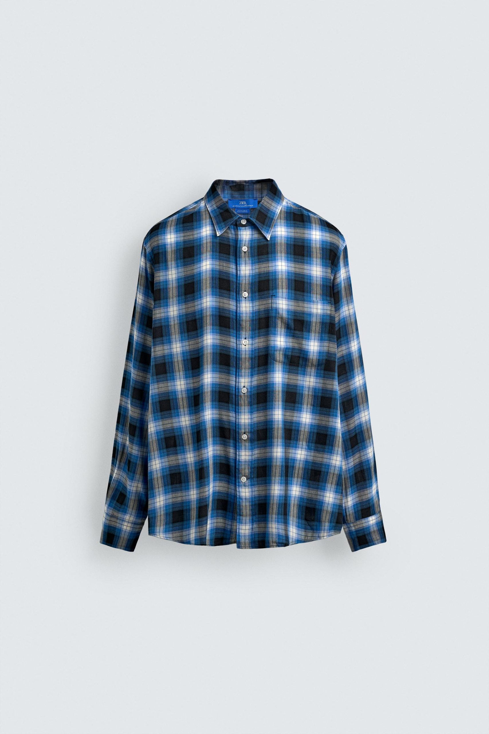 FLOWING CHECK SHIRT AARON LEVINE X ZARA MARO - Ảnh 3