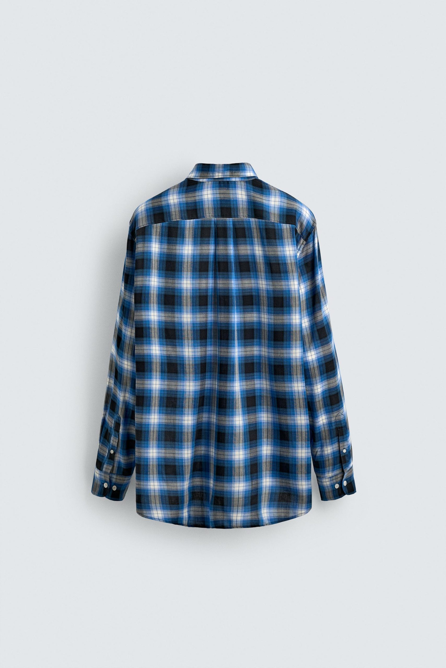 FLOWING CHECK SHIRT AARON LEVINE X ZARA MARO - Ảnh 2