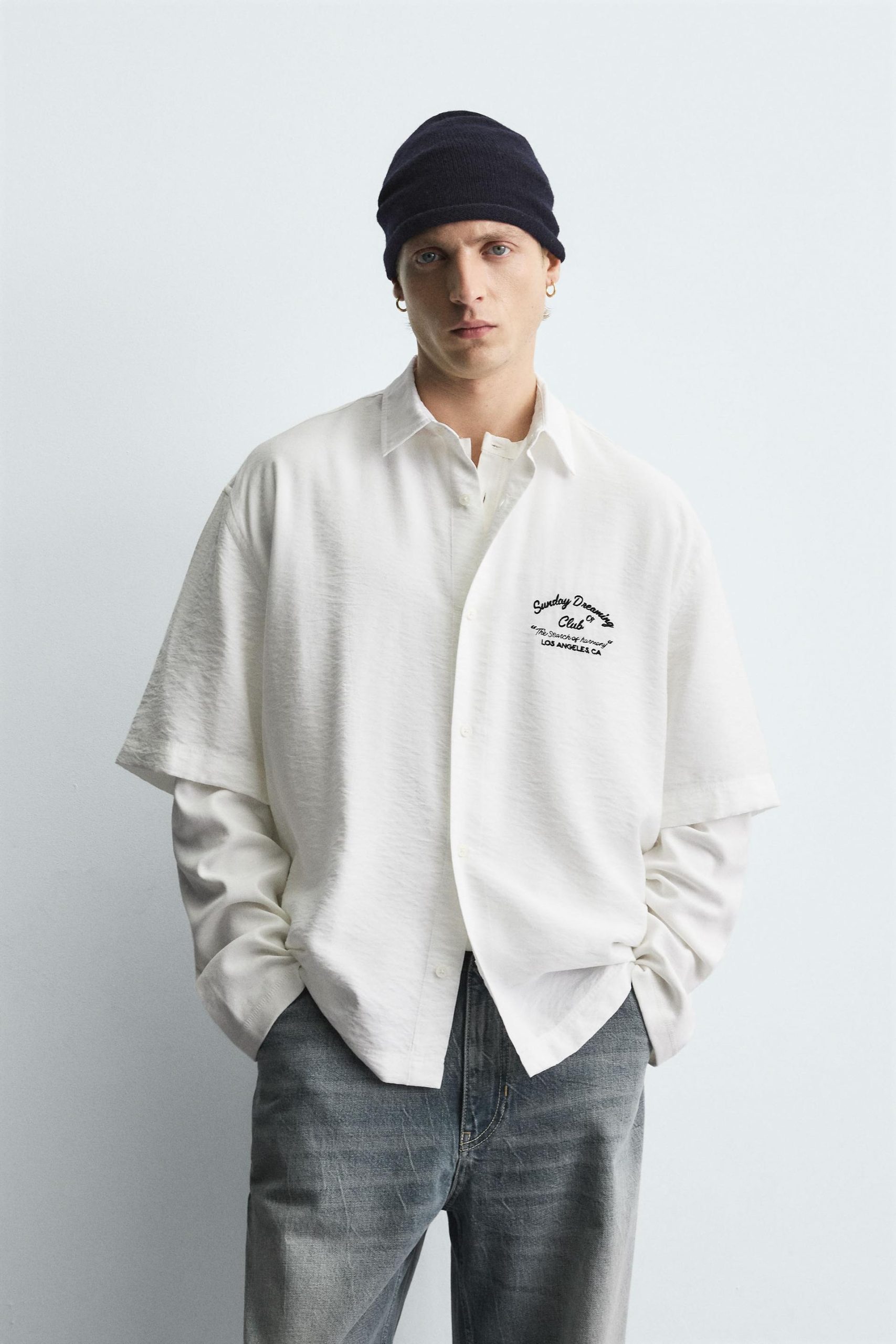 FLUID EMBROIDERED SHIRT MARO