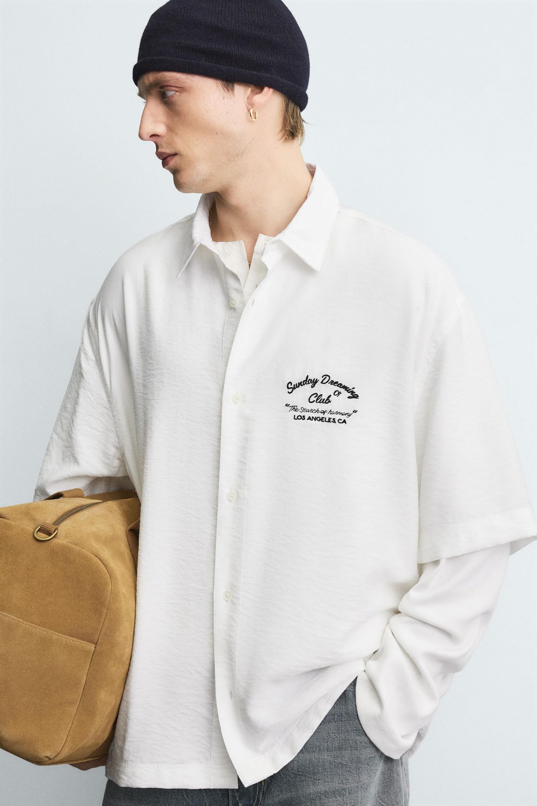 FLUID EMBROIDERED SHIRT MARO - Ảnh 4