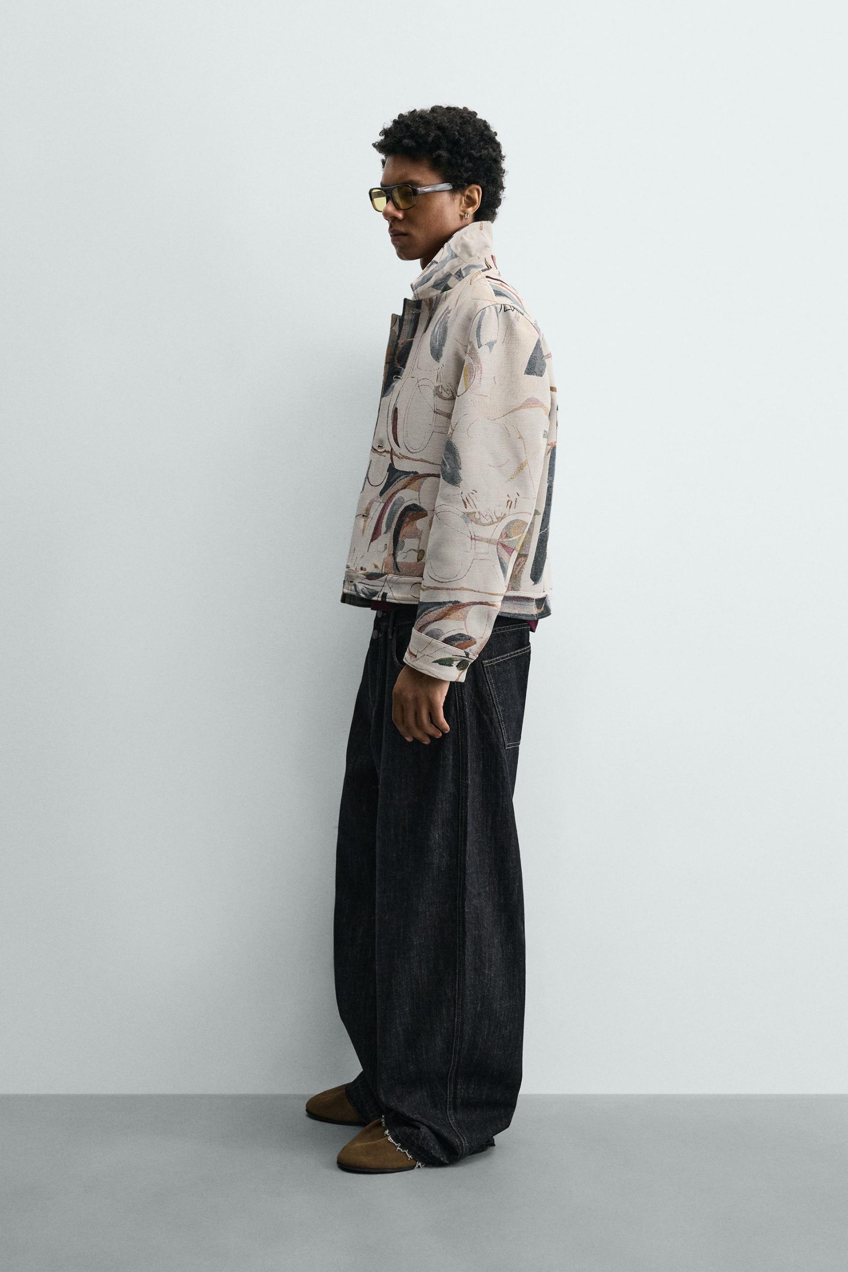 Geometric Jacquard Jacket MARO - Ảnh 6