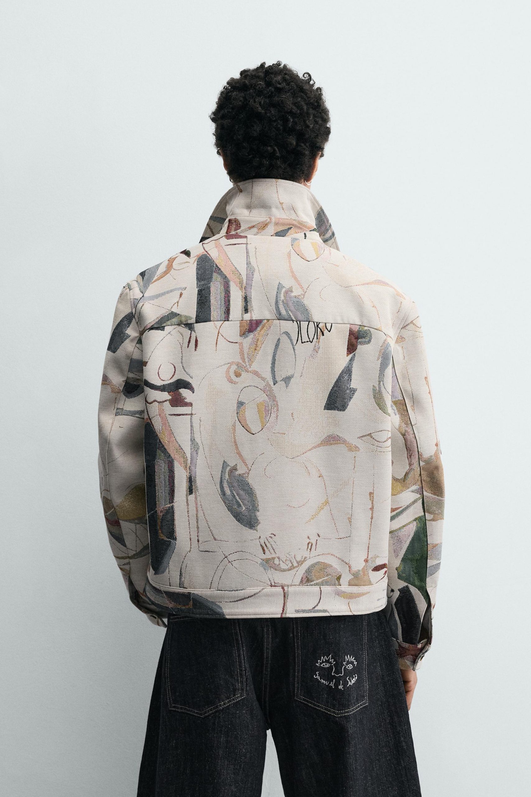Geometric Jacquard Jacket MARO - Ảnh 8