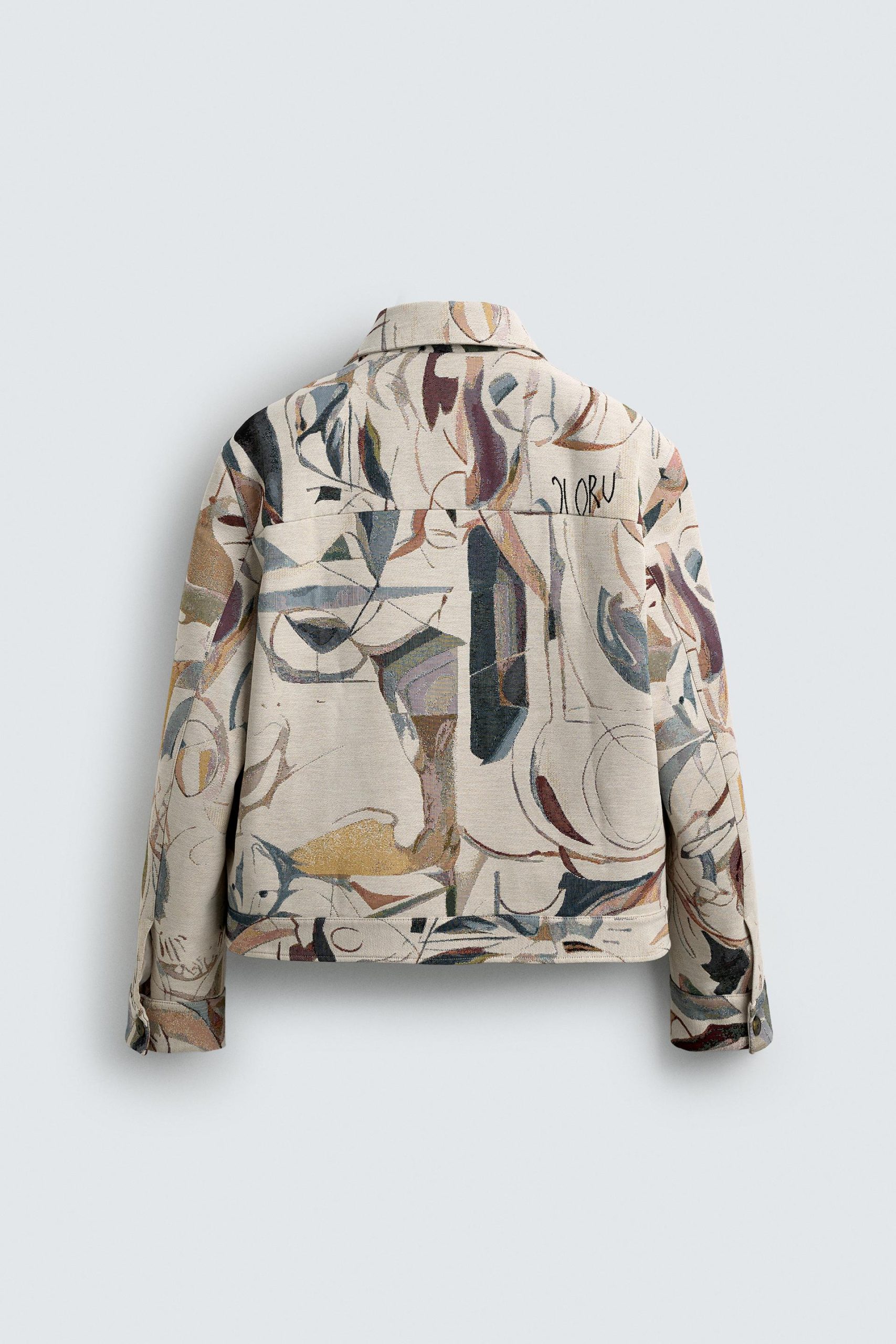 Geometric Jacquard Jacket MARO - Ảnh 10
