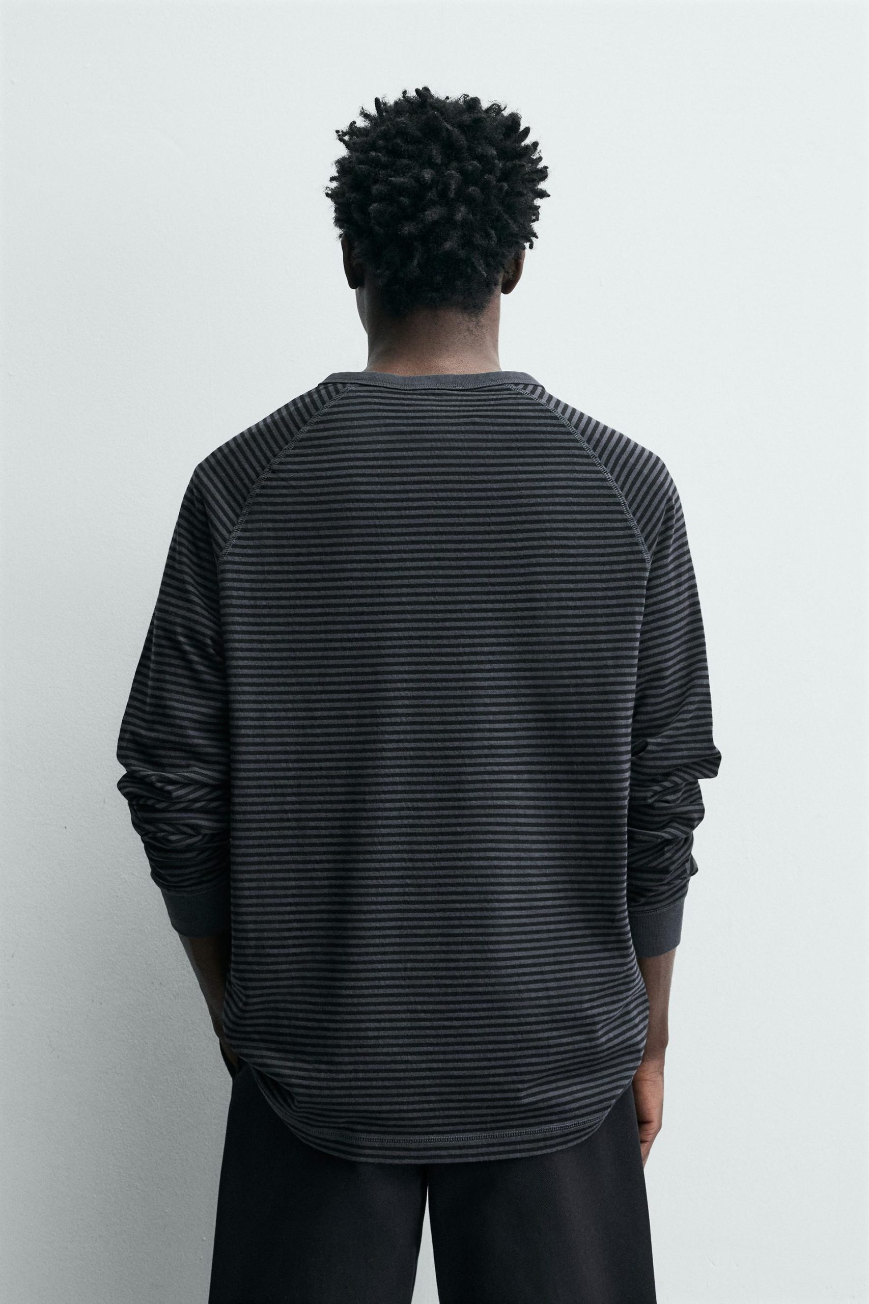 HENLEY NECK T-SHIRT MARO - Ảnh 8