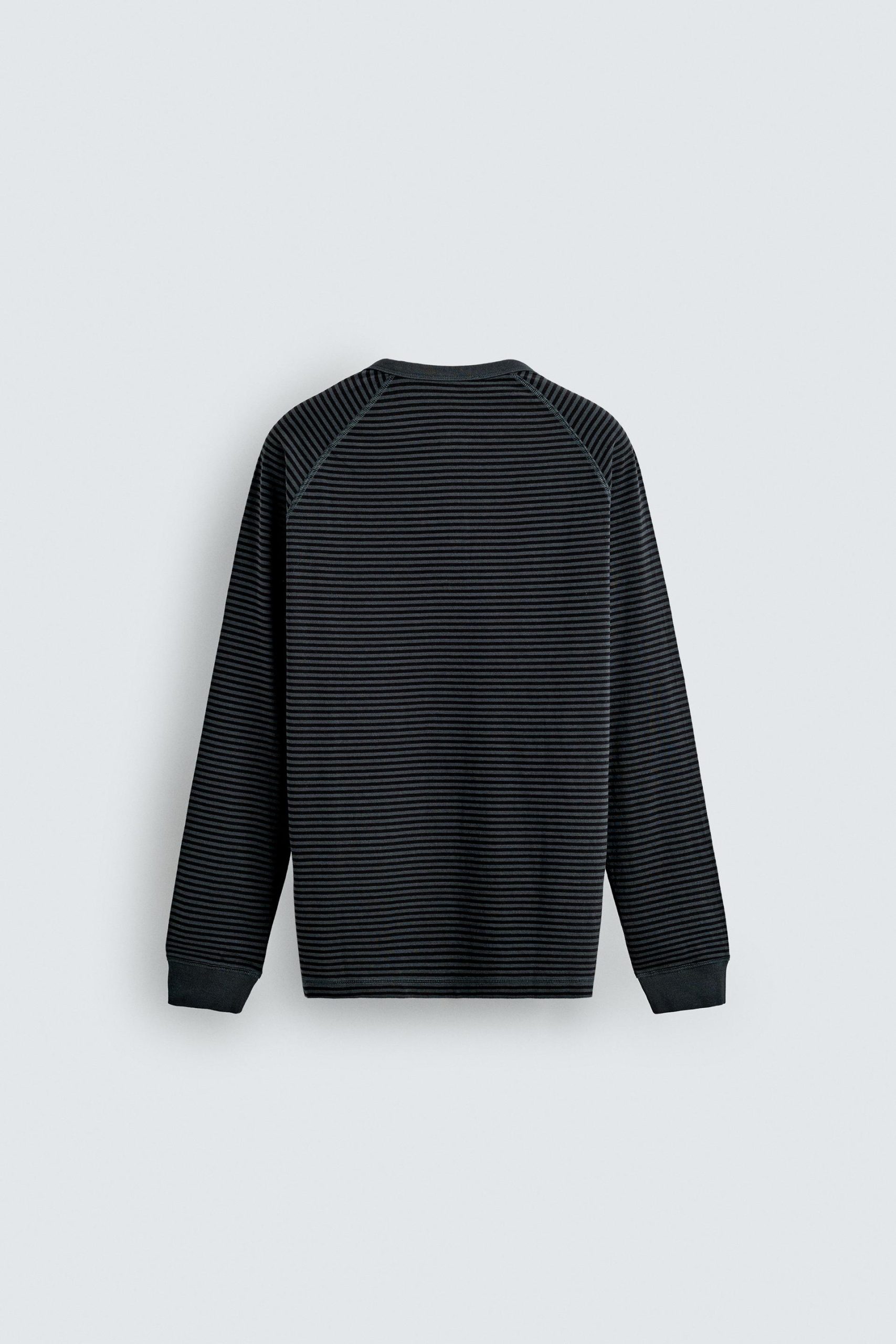 HENLEY NECK T-SHIRT MARO - Ảnh 4
