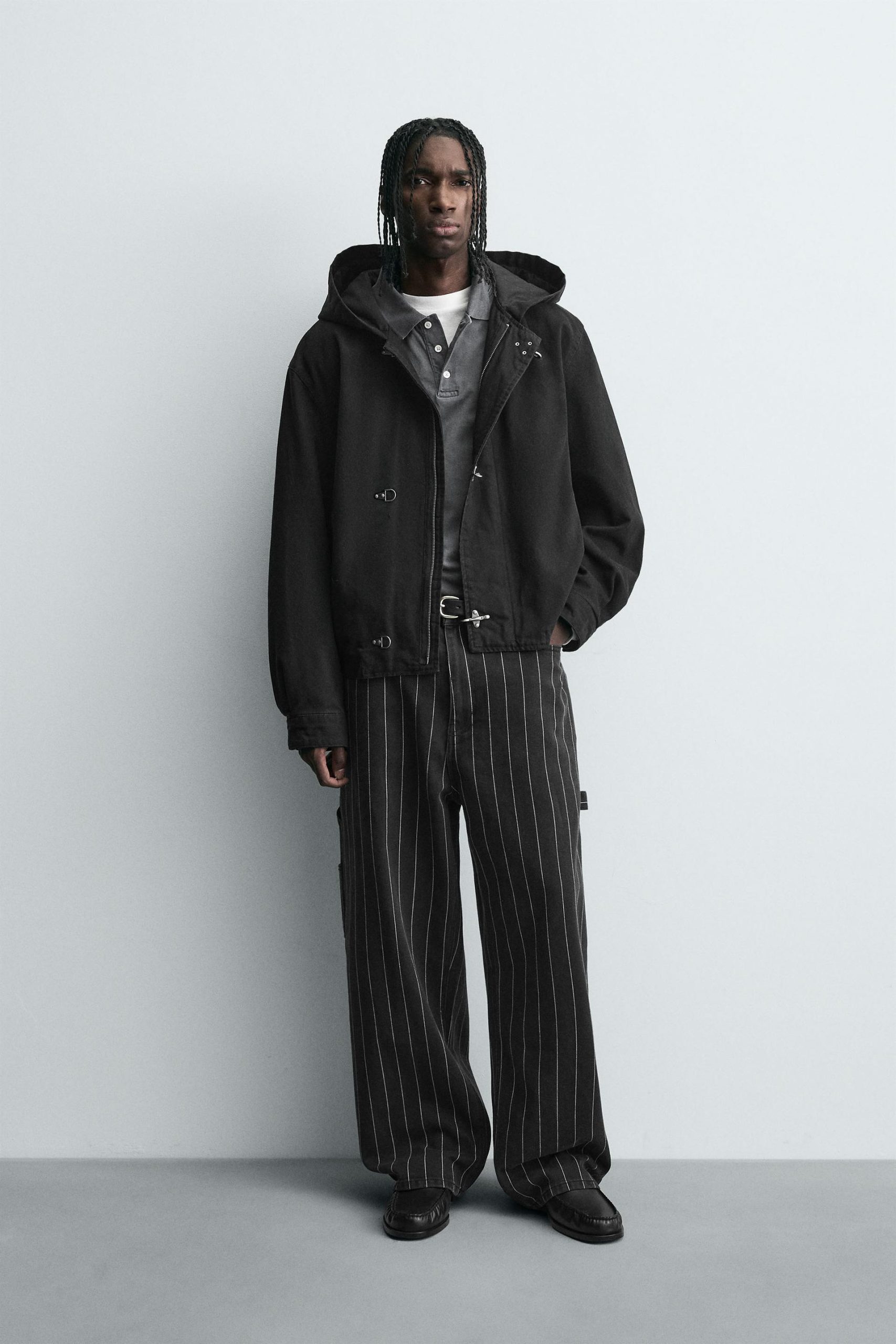 Hooded Jacket With Fireman Clasps MARO - Ảnh 2