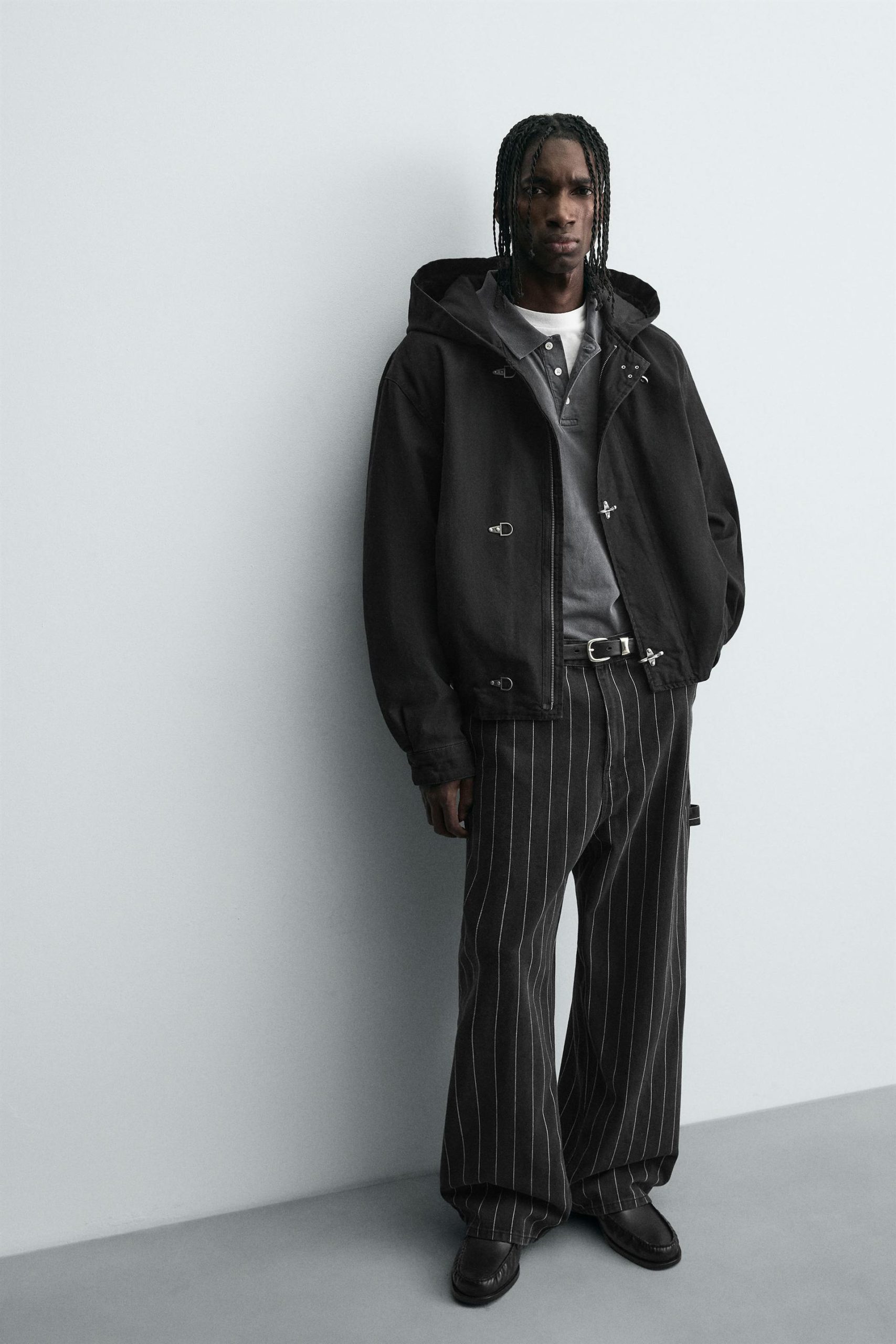 Hooded Jacket With Fireman Clasps MARO - Ảnh 6