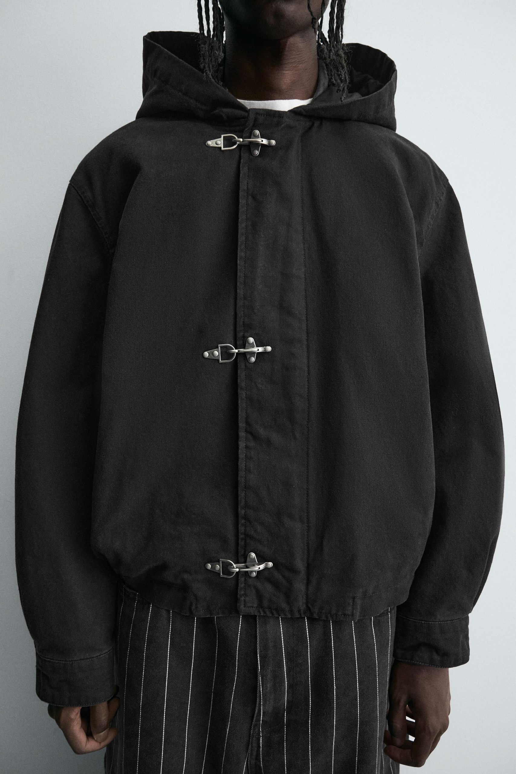 Hooded Jacket With Fireman Clasps MARO - Ảnh 7