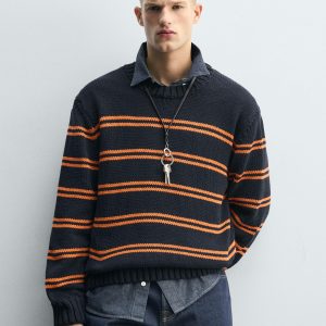 JACQUARD STRIPE JUMPER MARO