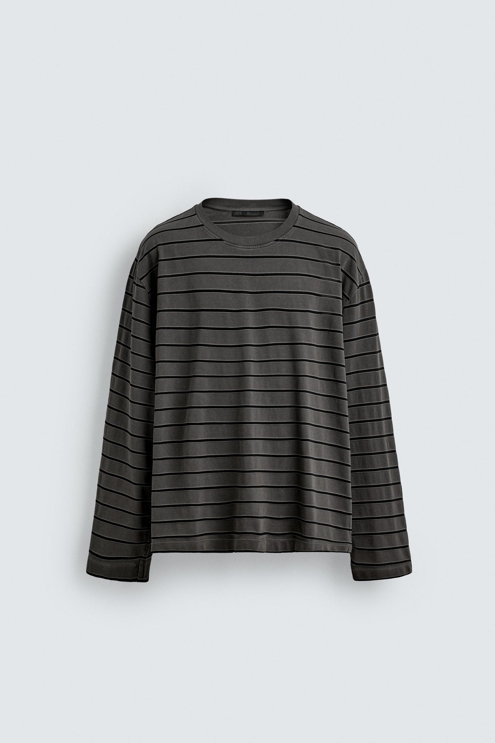 JACQUARD STRIPED T-SHIRT MARO - Ảnh 3