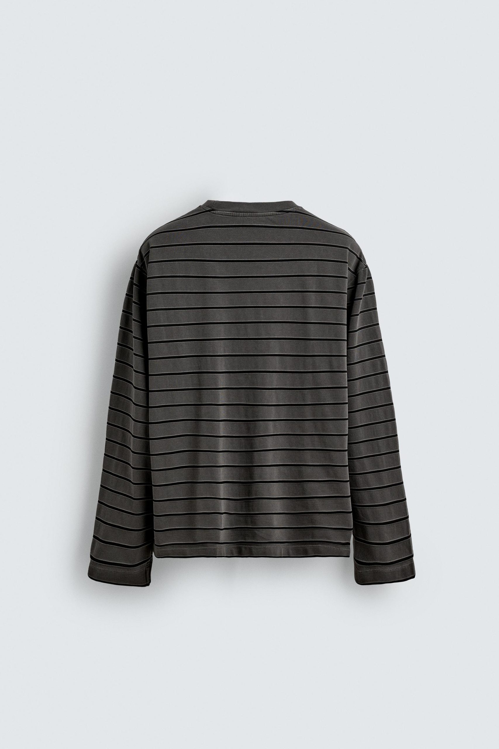 JACQUARD STRIPED T-SHIRT MARO - Ảnh 2