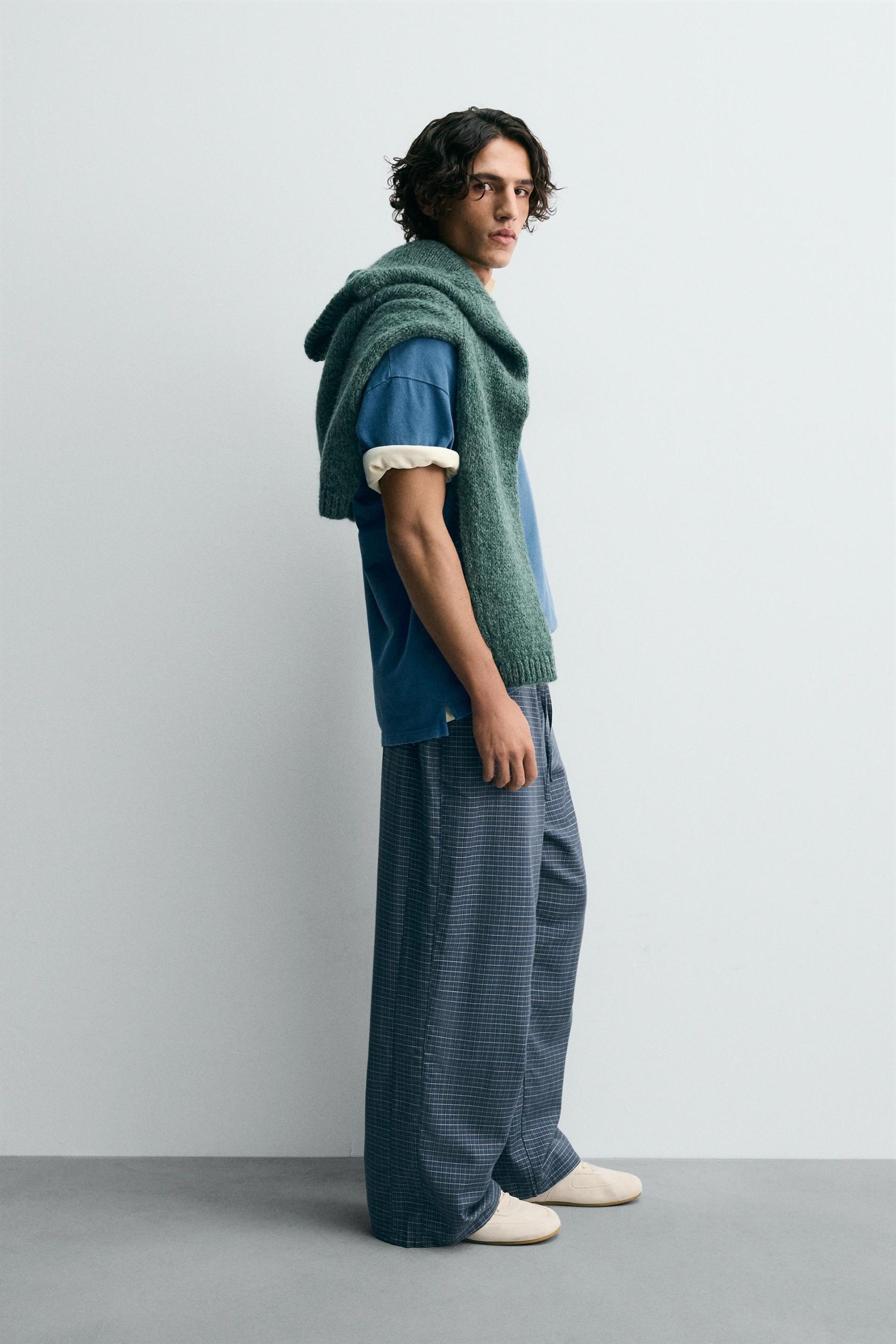 Limited Edition Baggy Fit Check Trousers MARO - Ảnh 4