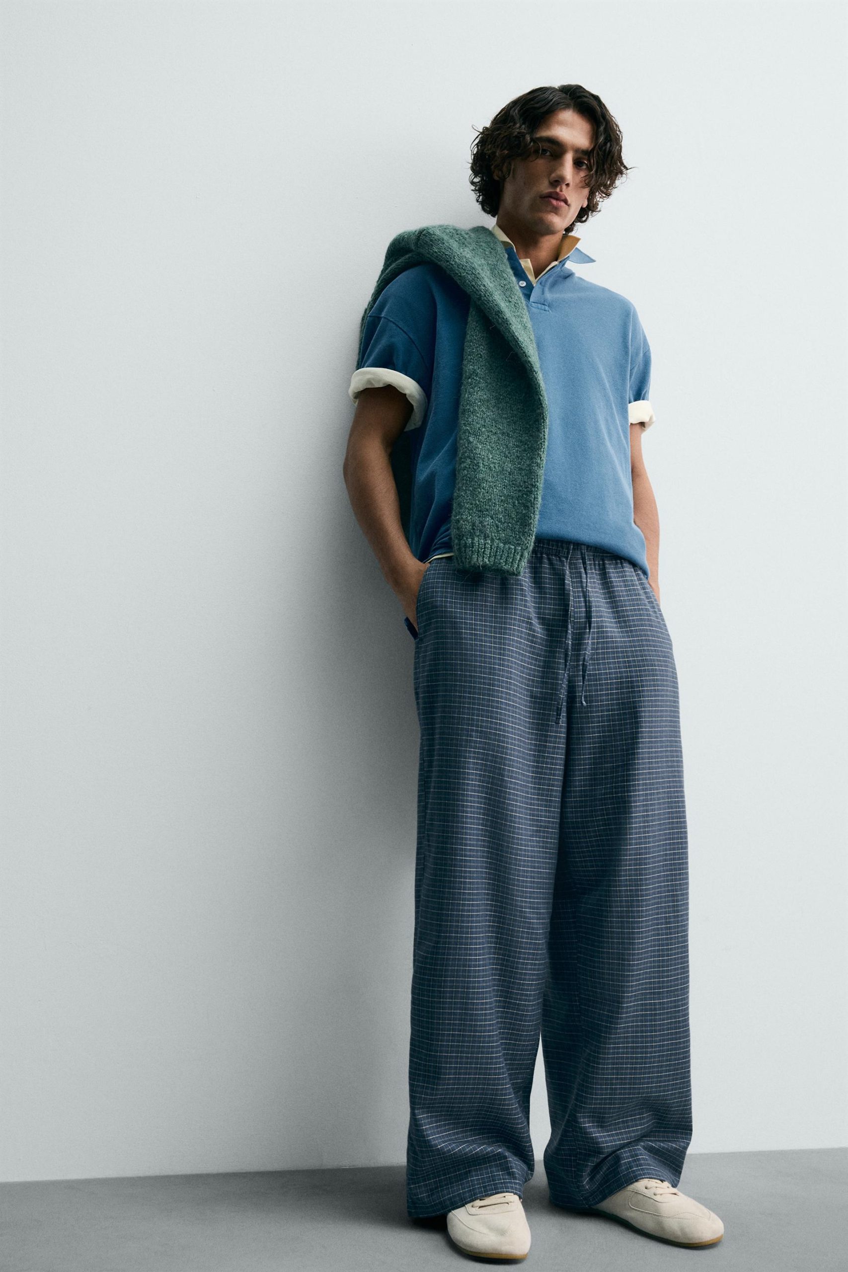 Limited Edition Baggy Fit Check Trousers MARO - Ảnh 5