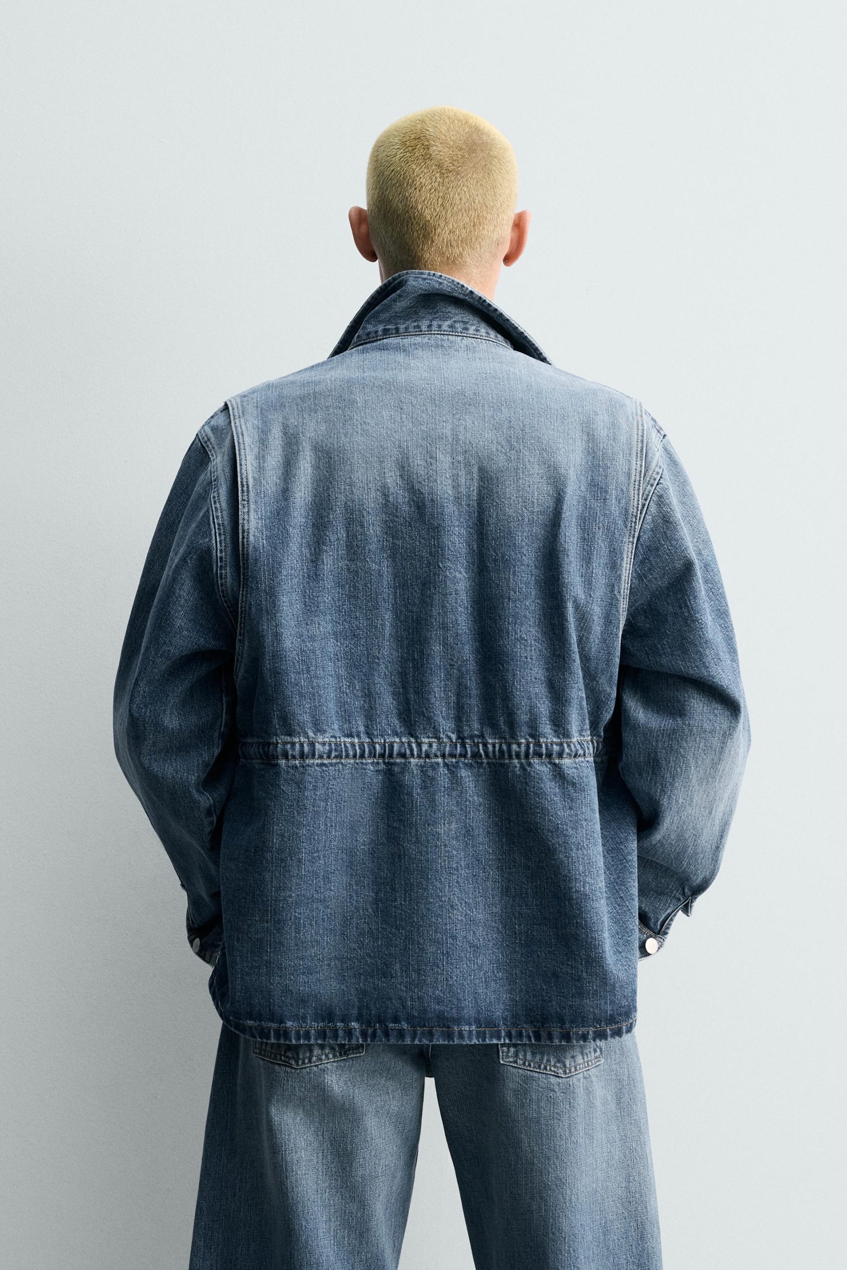 LIMITED EDITION DENIM UTILITY PARKA WITH POCKETS MARO - Ảnh 7