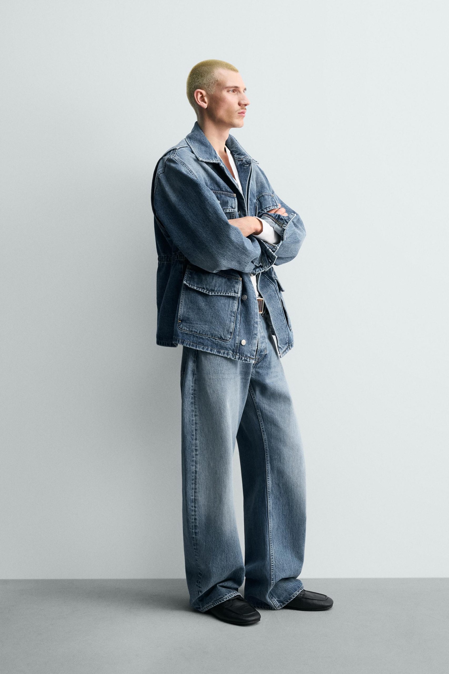 LIMITED EDITION DENIM UTILITY PARKA WITH POCKETS MARO - Ảnh 6
