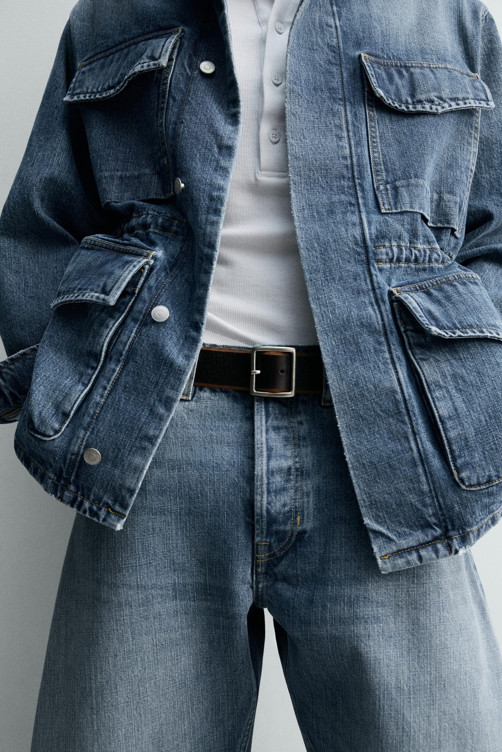 LIMITED EDITION DENIM UTILITY PARKA WITH POCKETS MARO - Ảnh 5