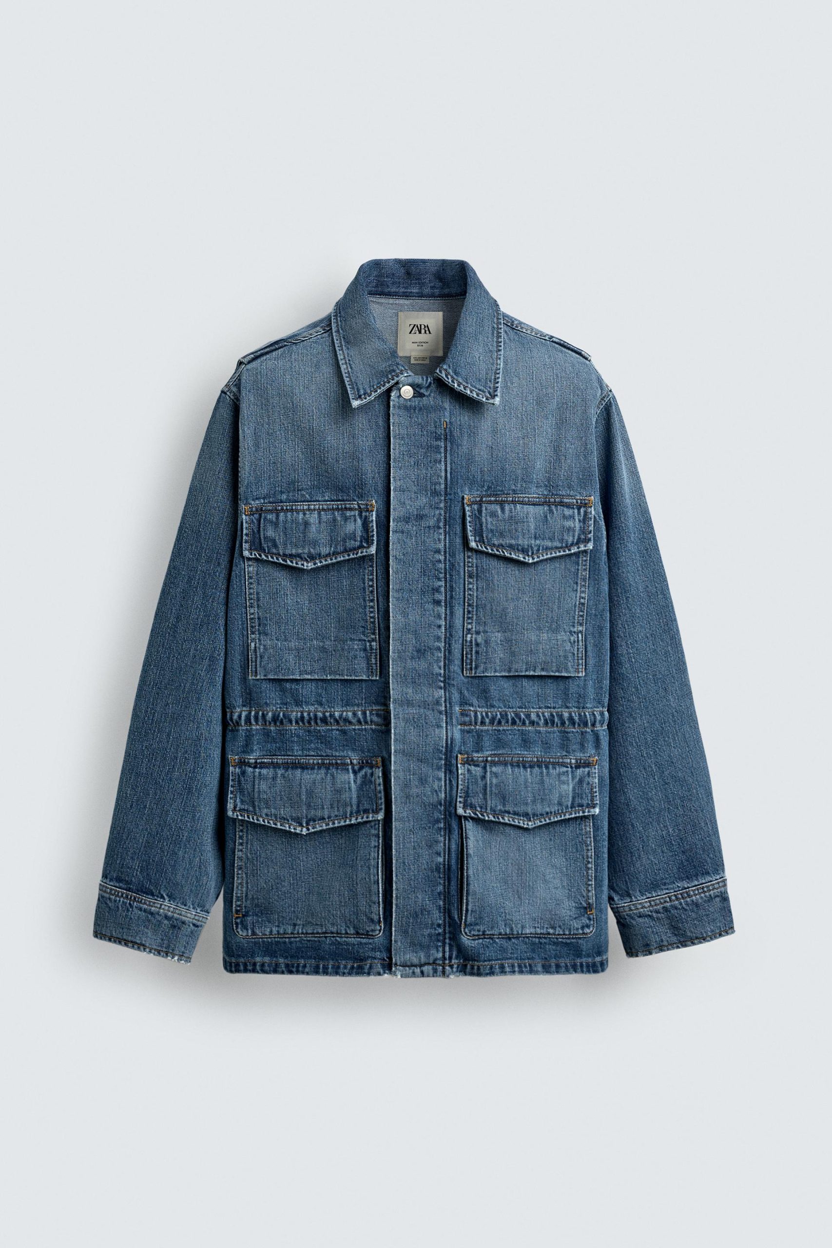 LIMITED EDITION DENIM UTILITY PARKA WITH POCKETS MARO - Ảnh 3
