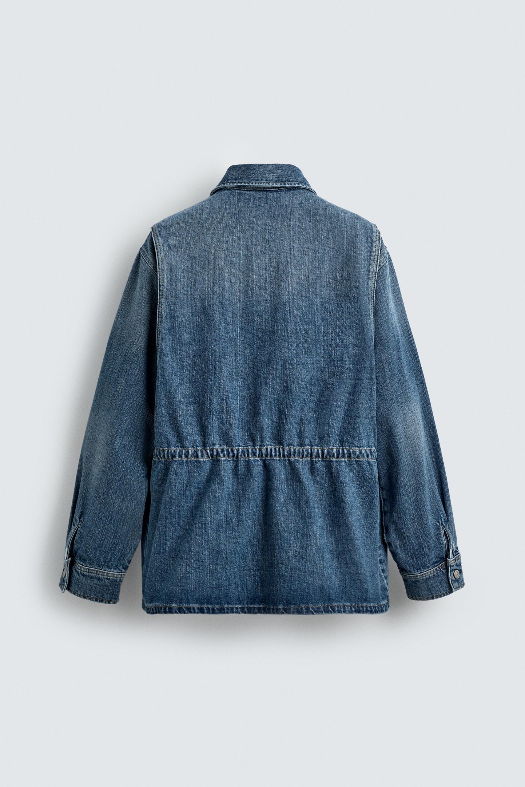 LIMITED EDITION DENIM UTILITY PARKA WITH POCKETS MARO - Ảnh 2