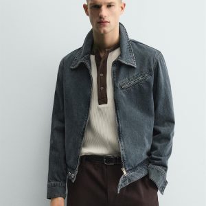 Limited Edition Denim Zip-Up Jacket MARO