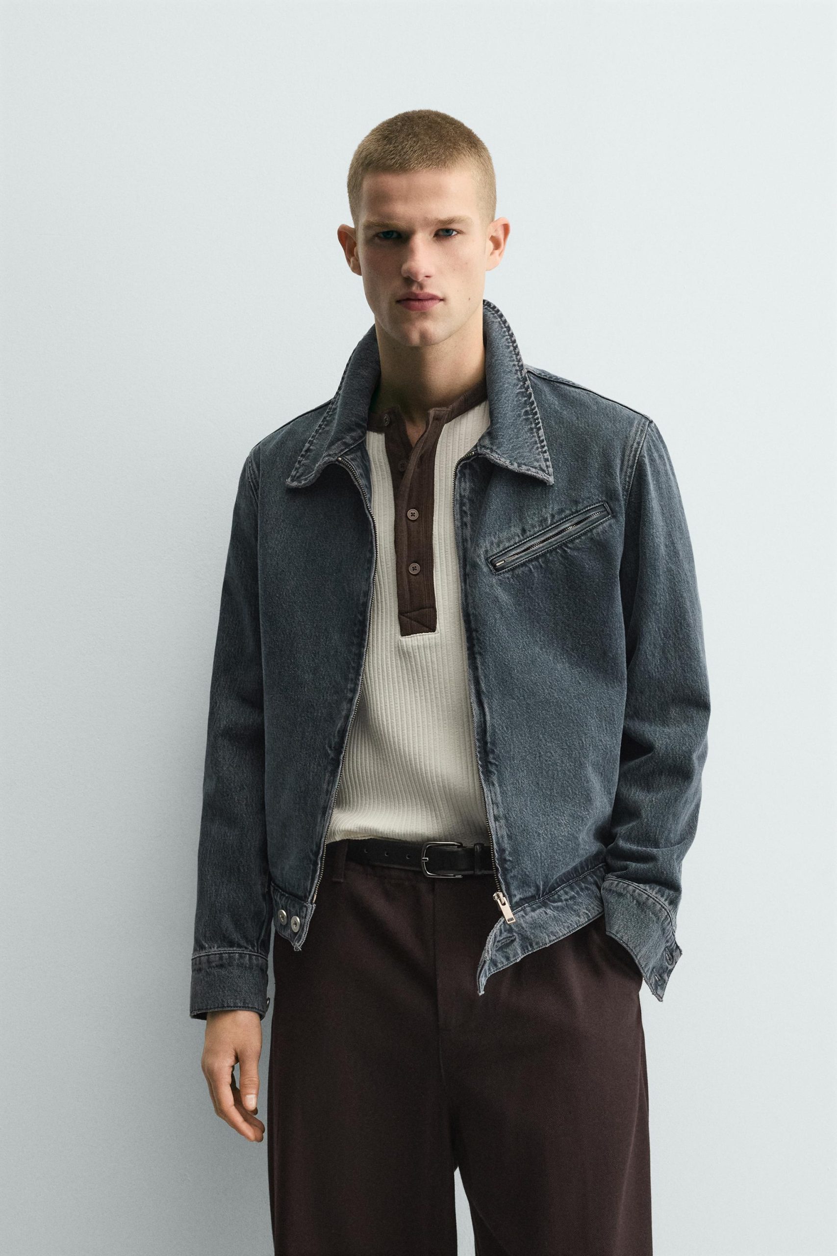 Limited Edition Denim Zip-Up Jacket MARO