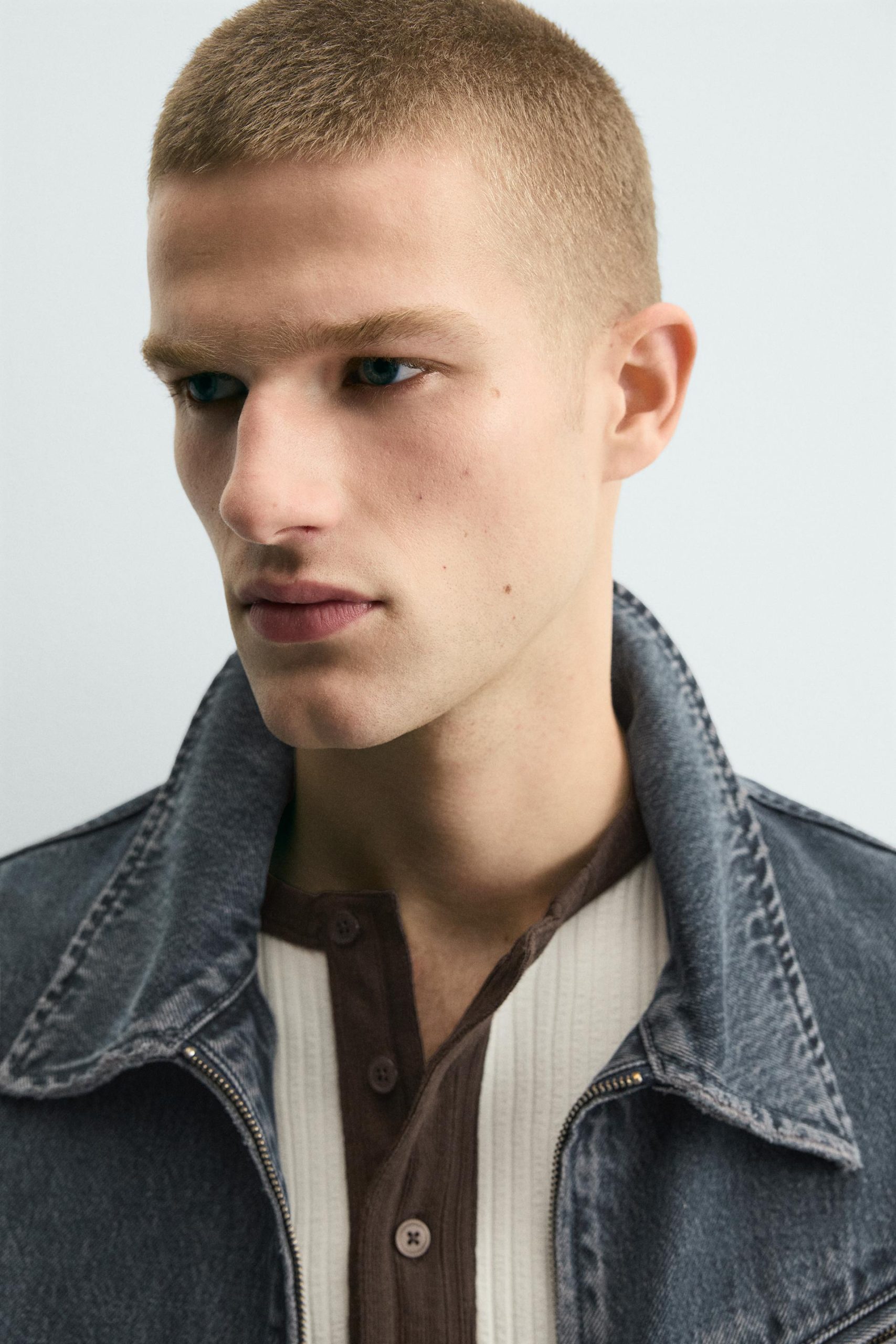 Limited Edition Denim Zip-Up Jacket MARO - Ảnh 5