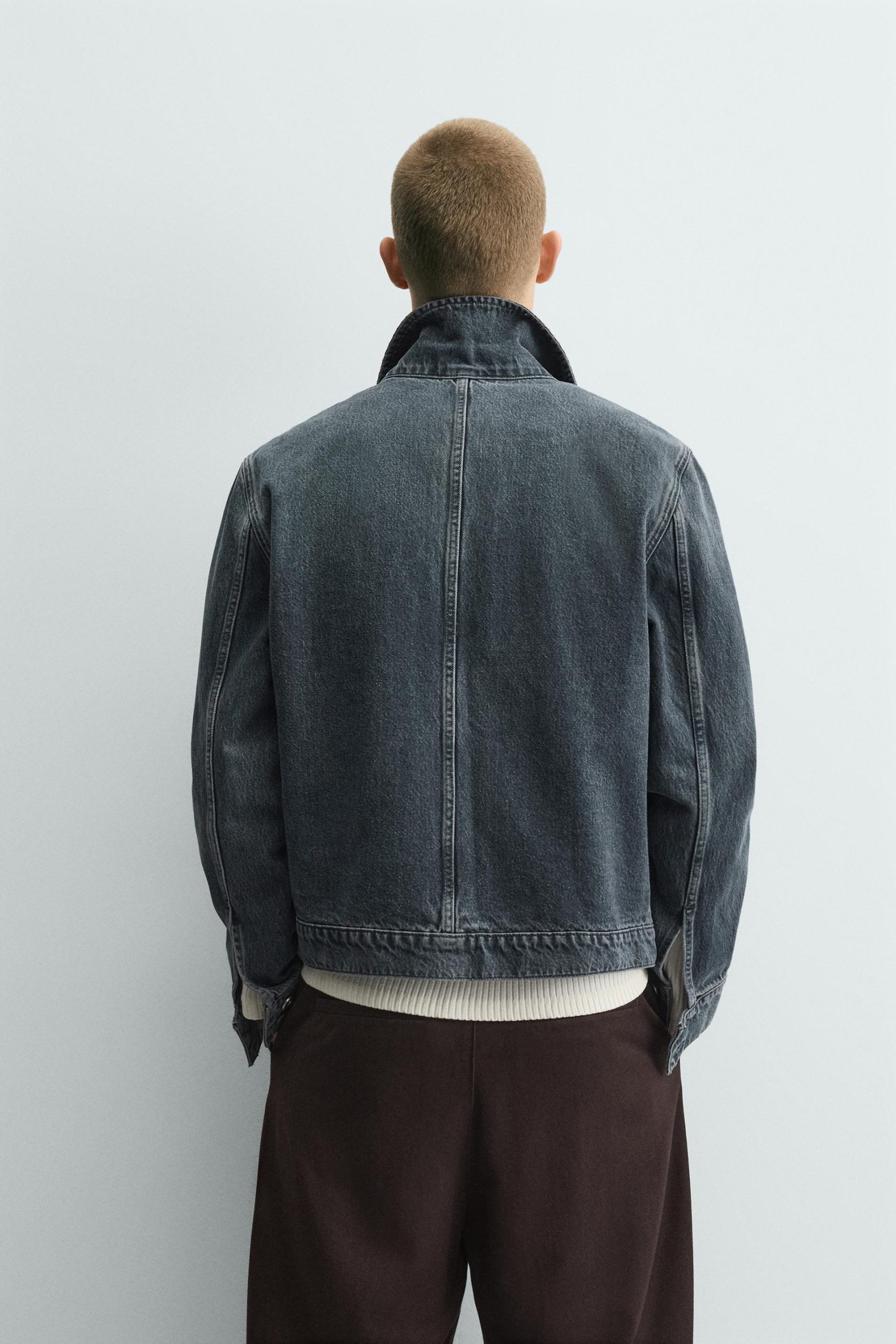 Limited Edition Denim Zip-Up Jacket MARO - Ảnh 8