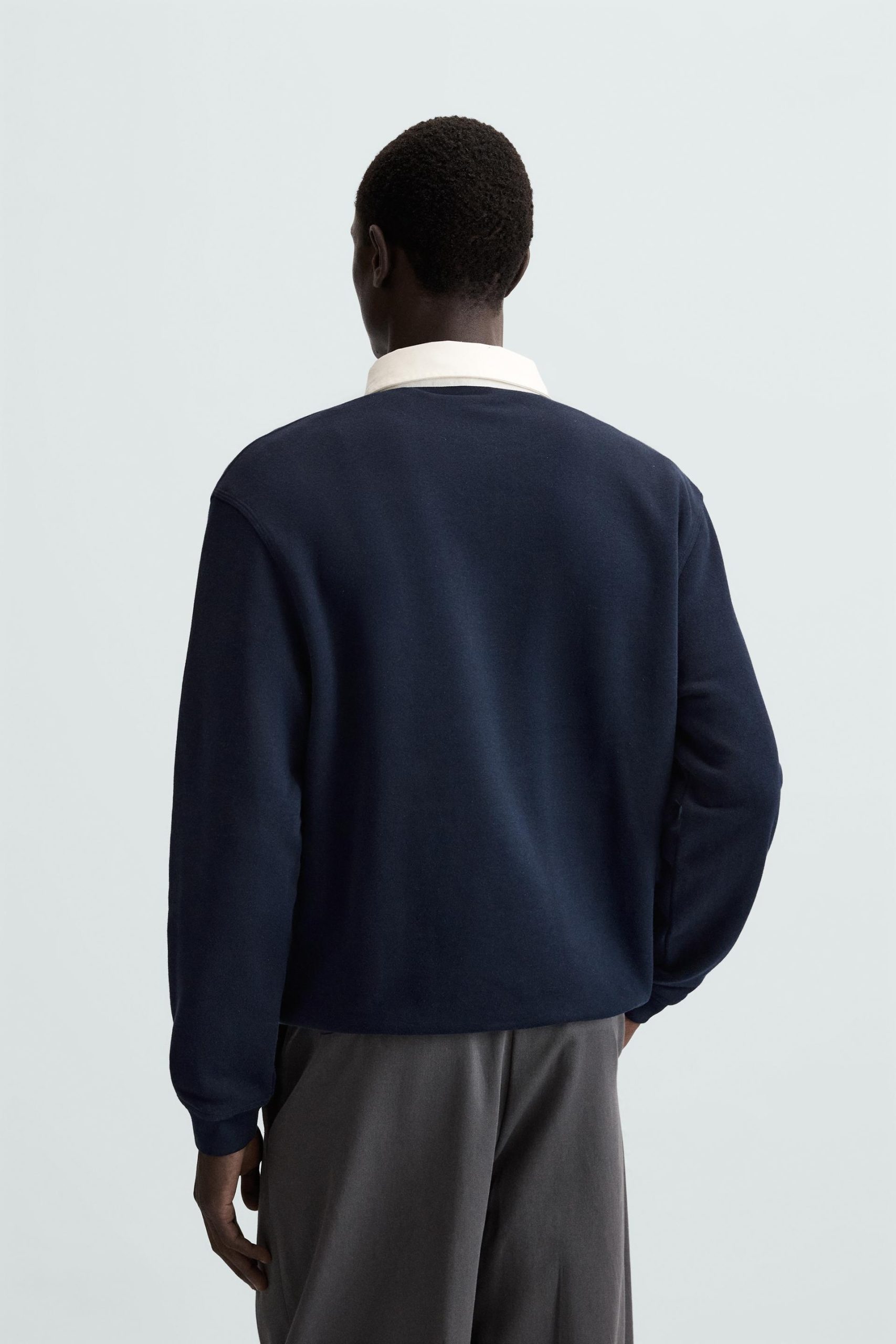 POLO SWEATSHIRT WITH CONTRAST COLLAR MARO - Ảnh 7