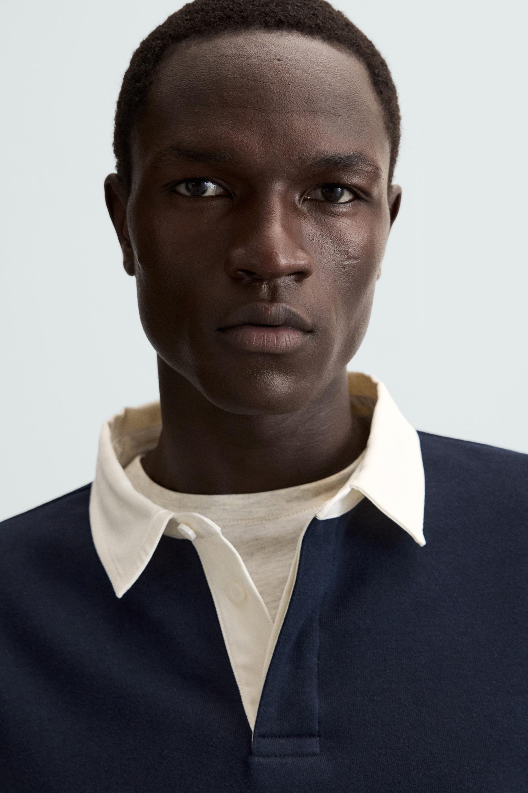 POLO SWEATSHIRT WITH CONTRAST COLLAR MARO - Ảnh 5