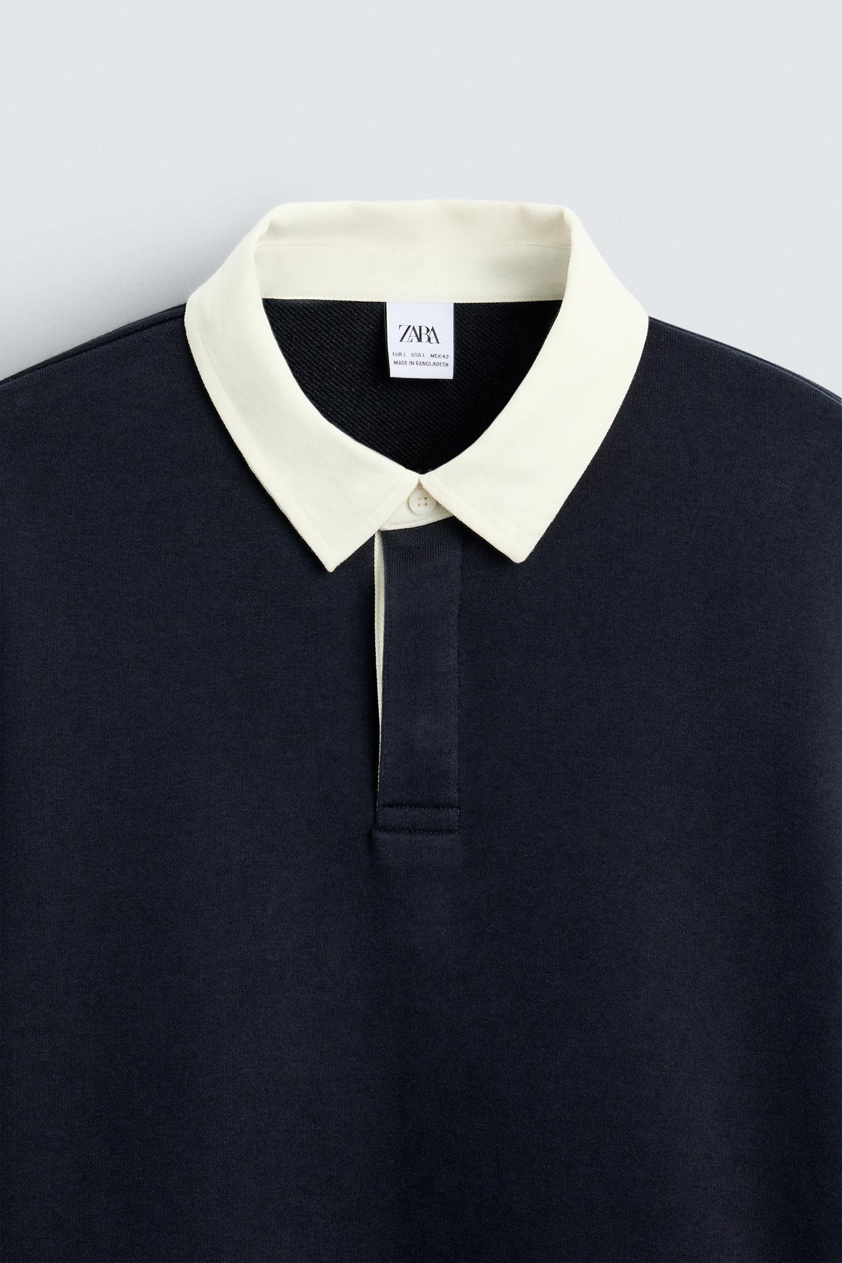 POLO SWEATSHIRT WITH CONTRAST COLLAR MARO - Ảnh 2