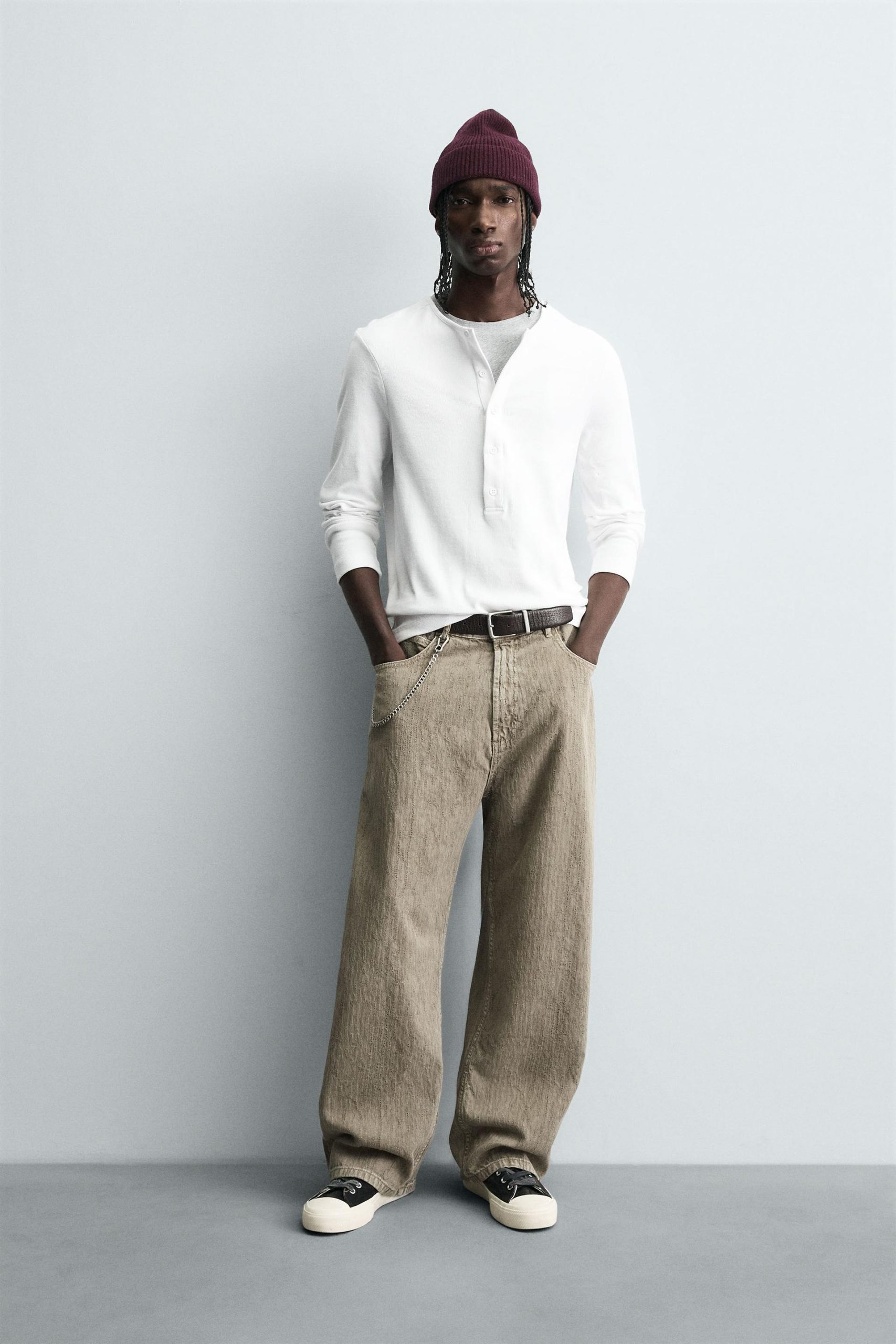 PRINT BAGGY FIT TROUSERS MARO - Ảnh 2